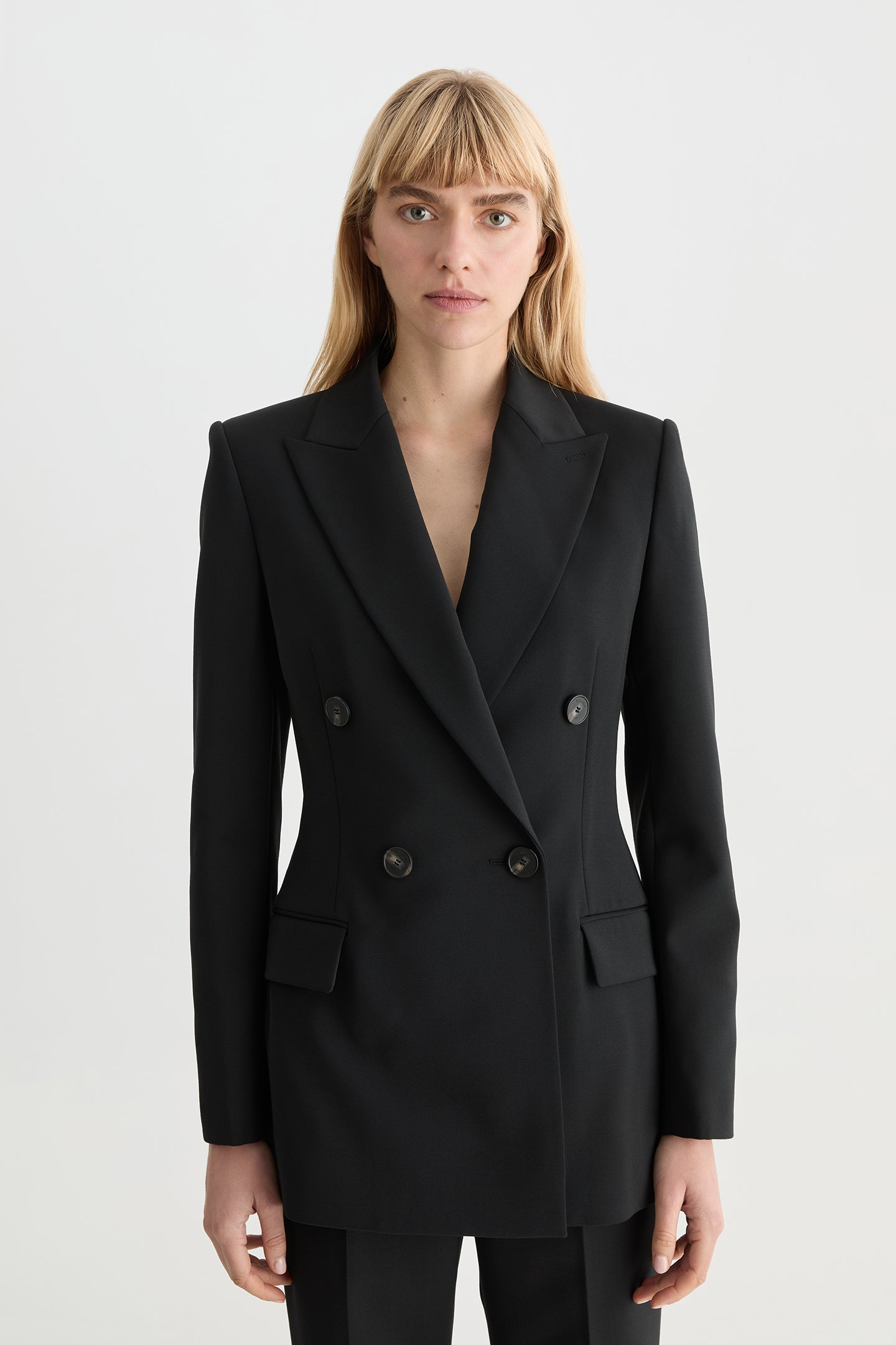 Aeris Sculpted Blazer Black-Willow-Australian-designer