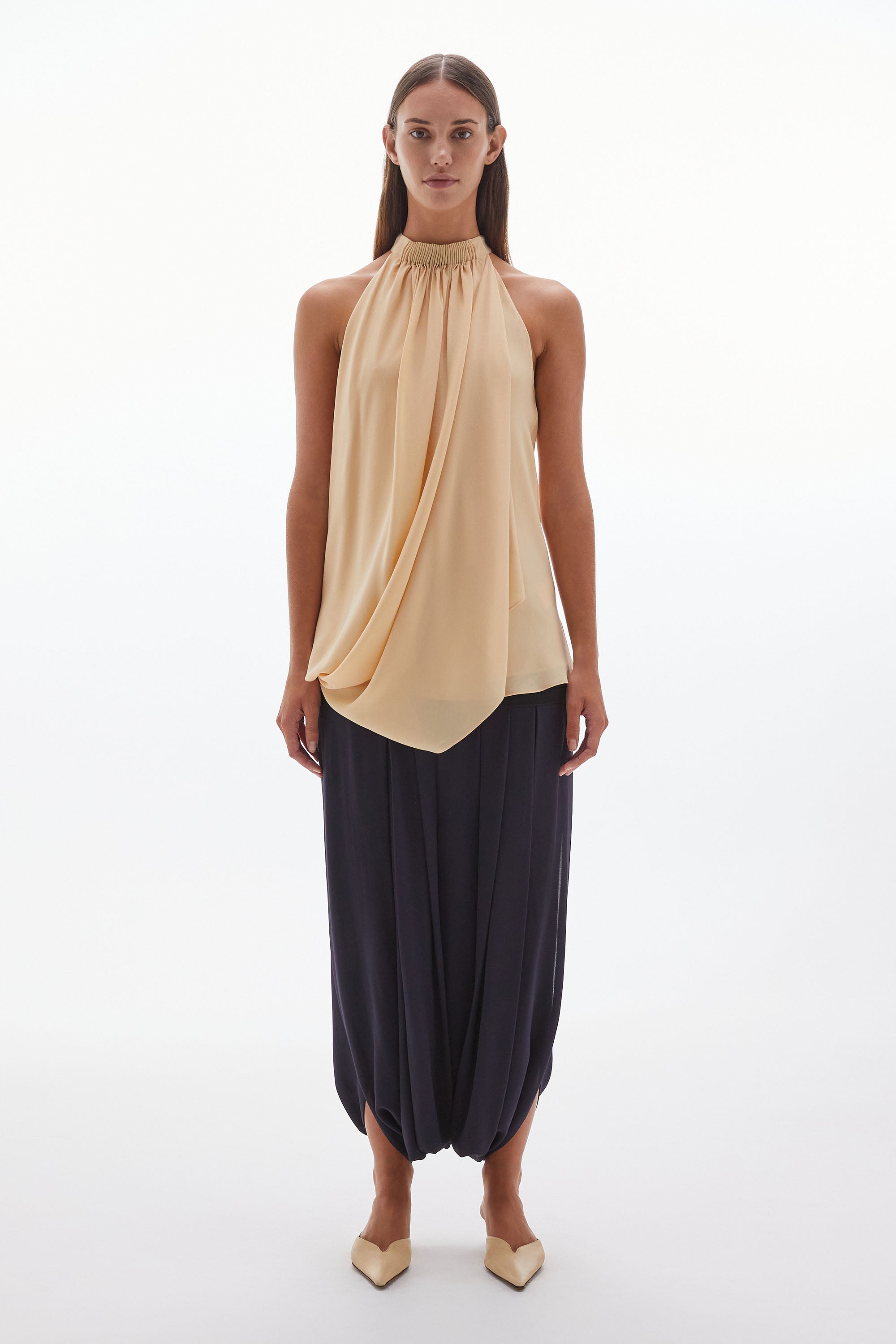 Solis Silk Twist Top Wheat