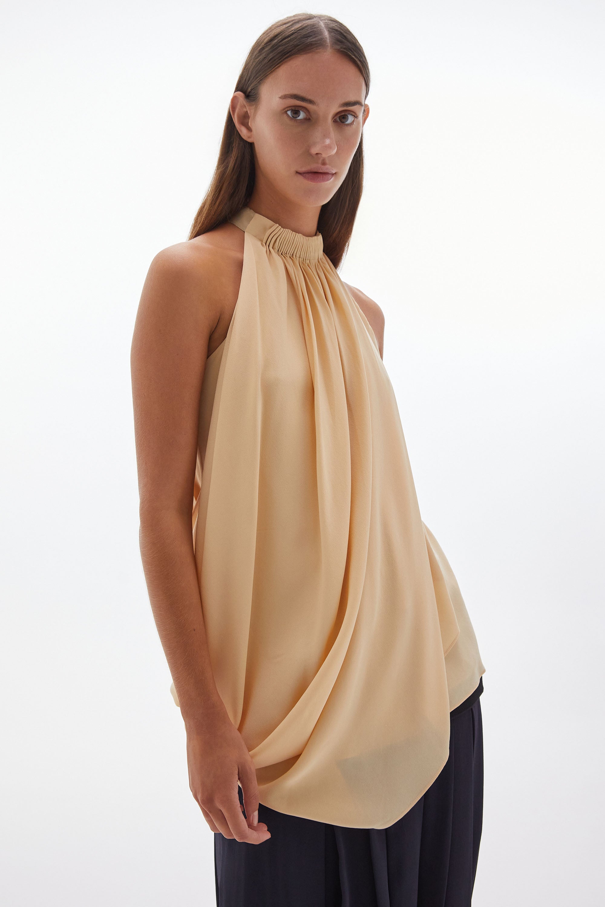 Solis Silk Twist Top Wheat