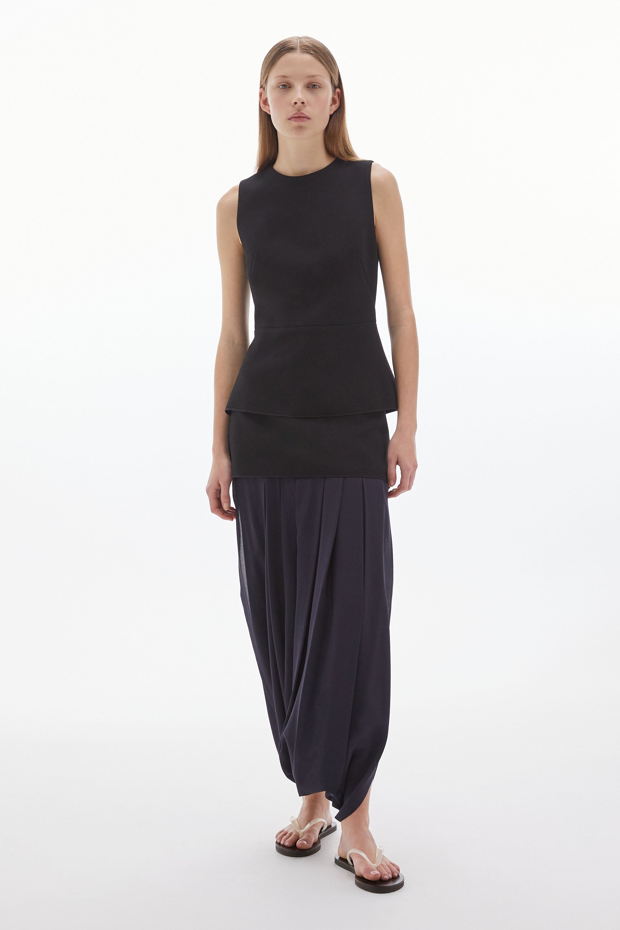 Inez Crepe Top Black