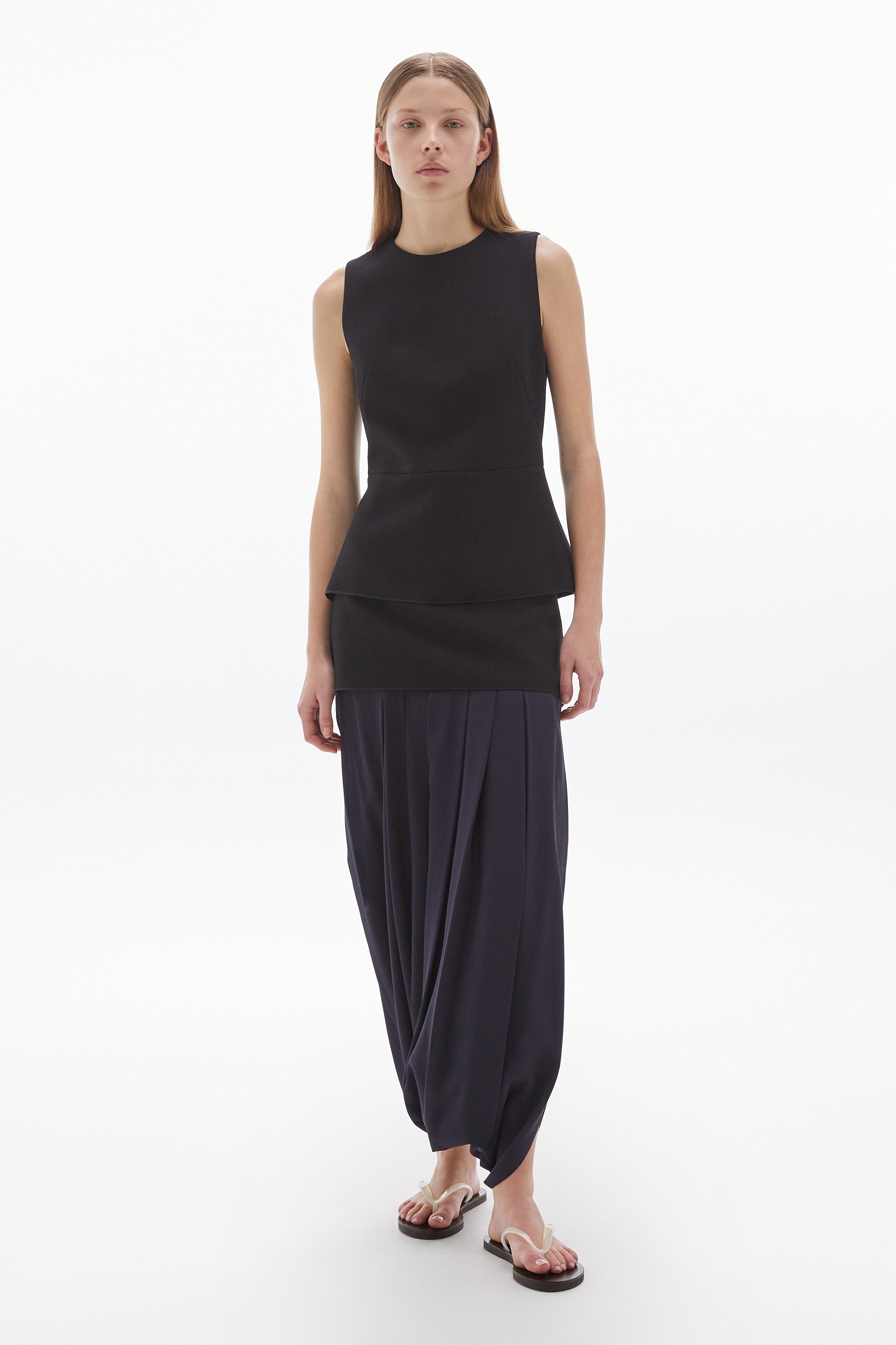 Inez Crepe Top Black