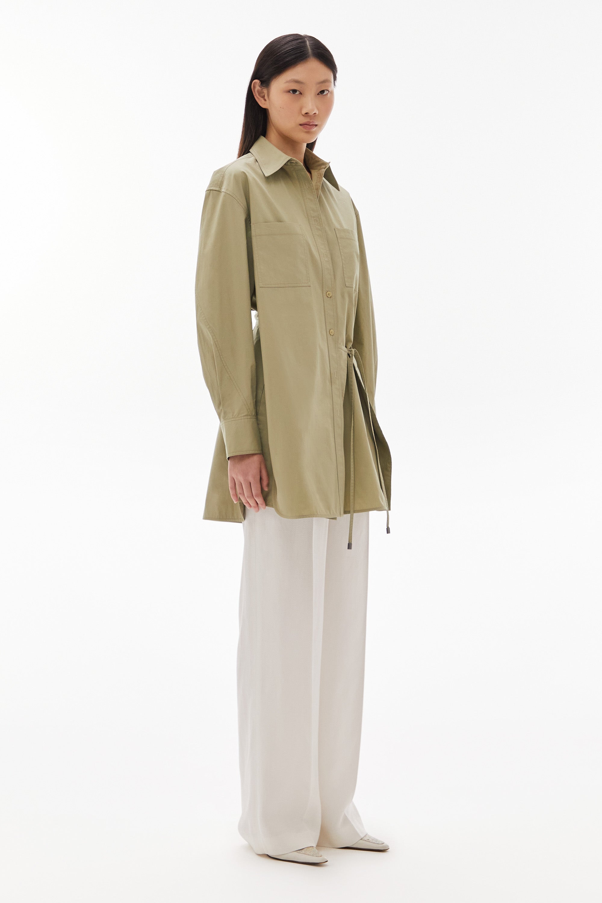 Cyrus Shirt Dress Sage