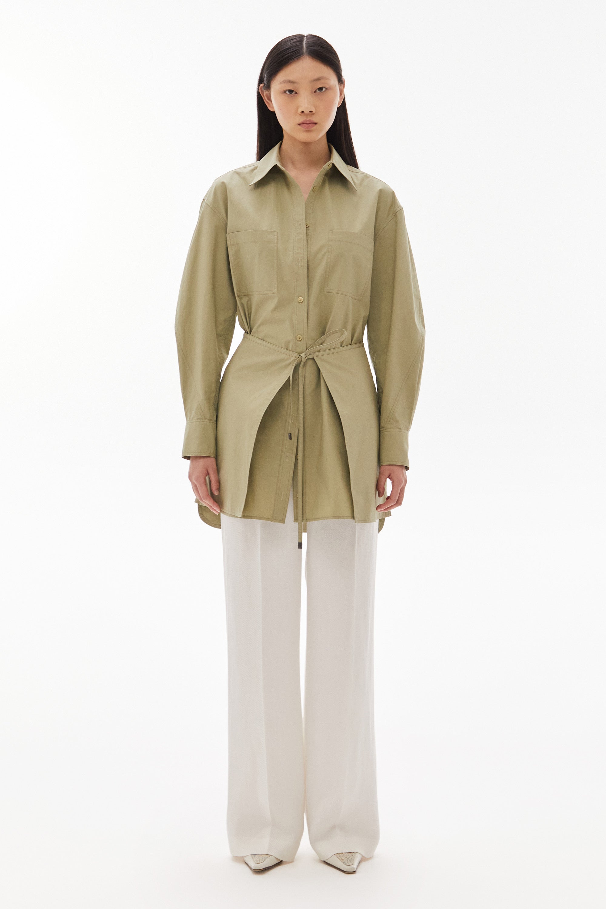 Cyrus Shirt Dress Sage