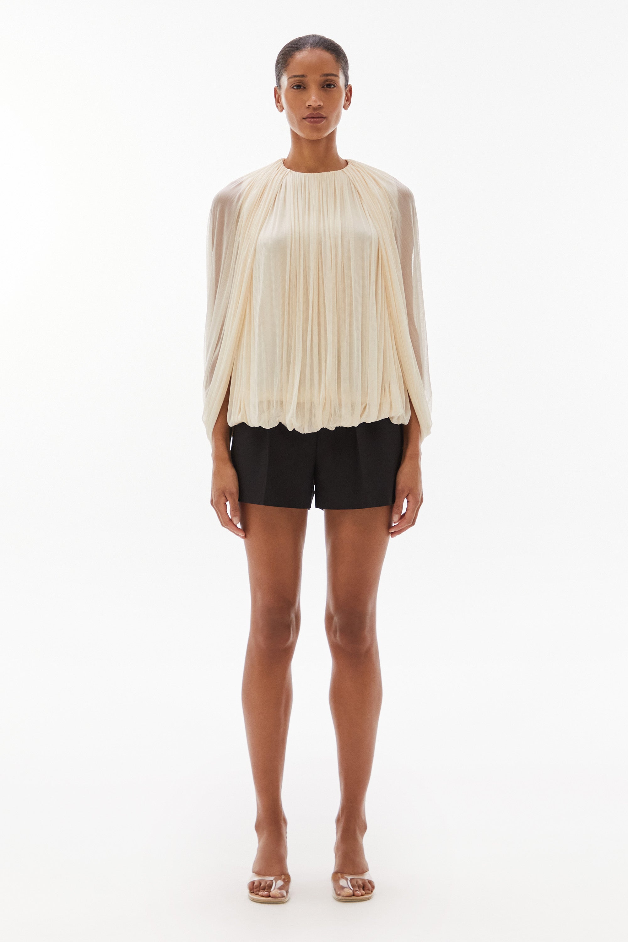 Issa Silk Loop Top Butter