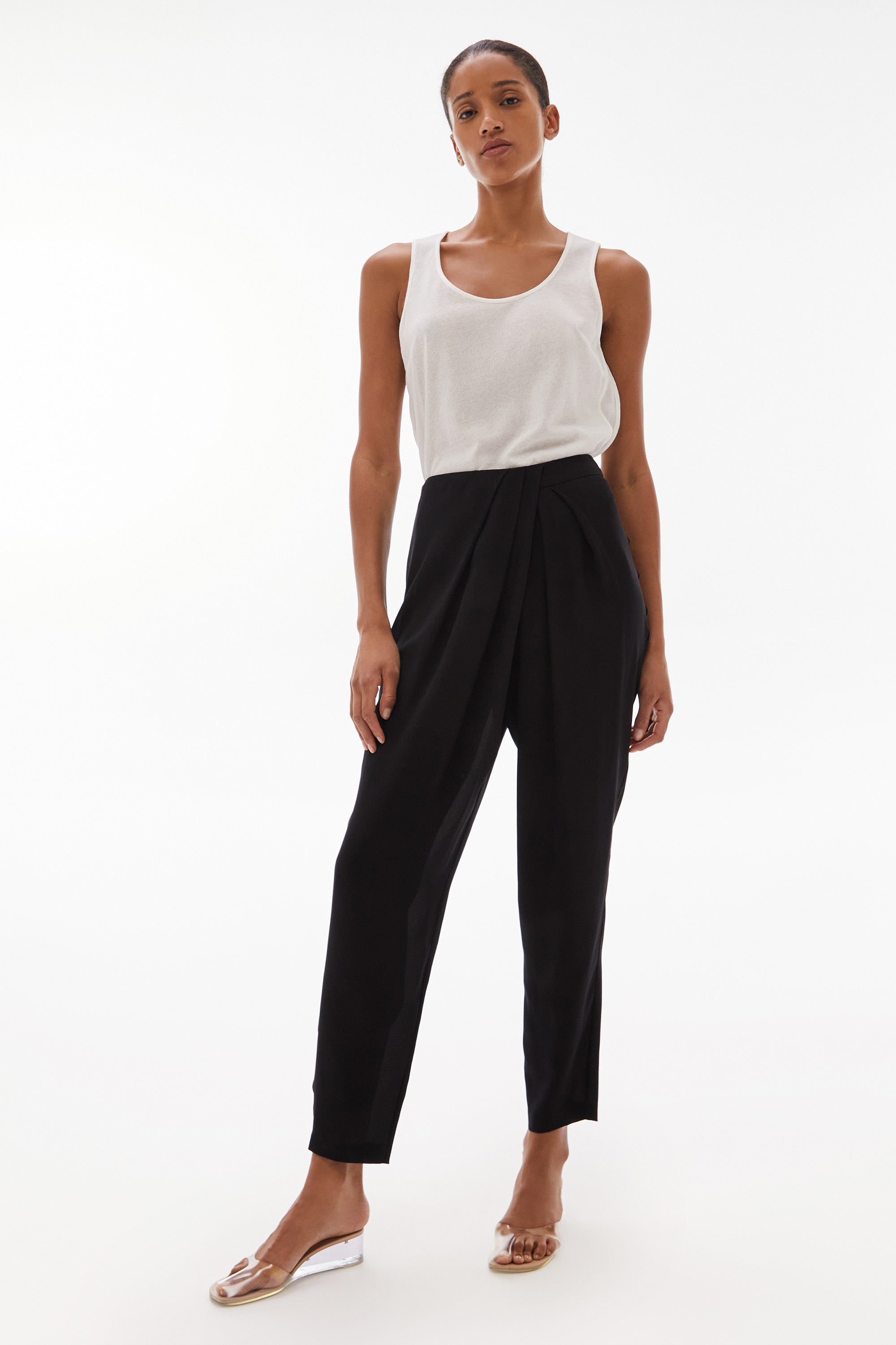 Medea Silk Pant Black