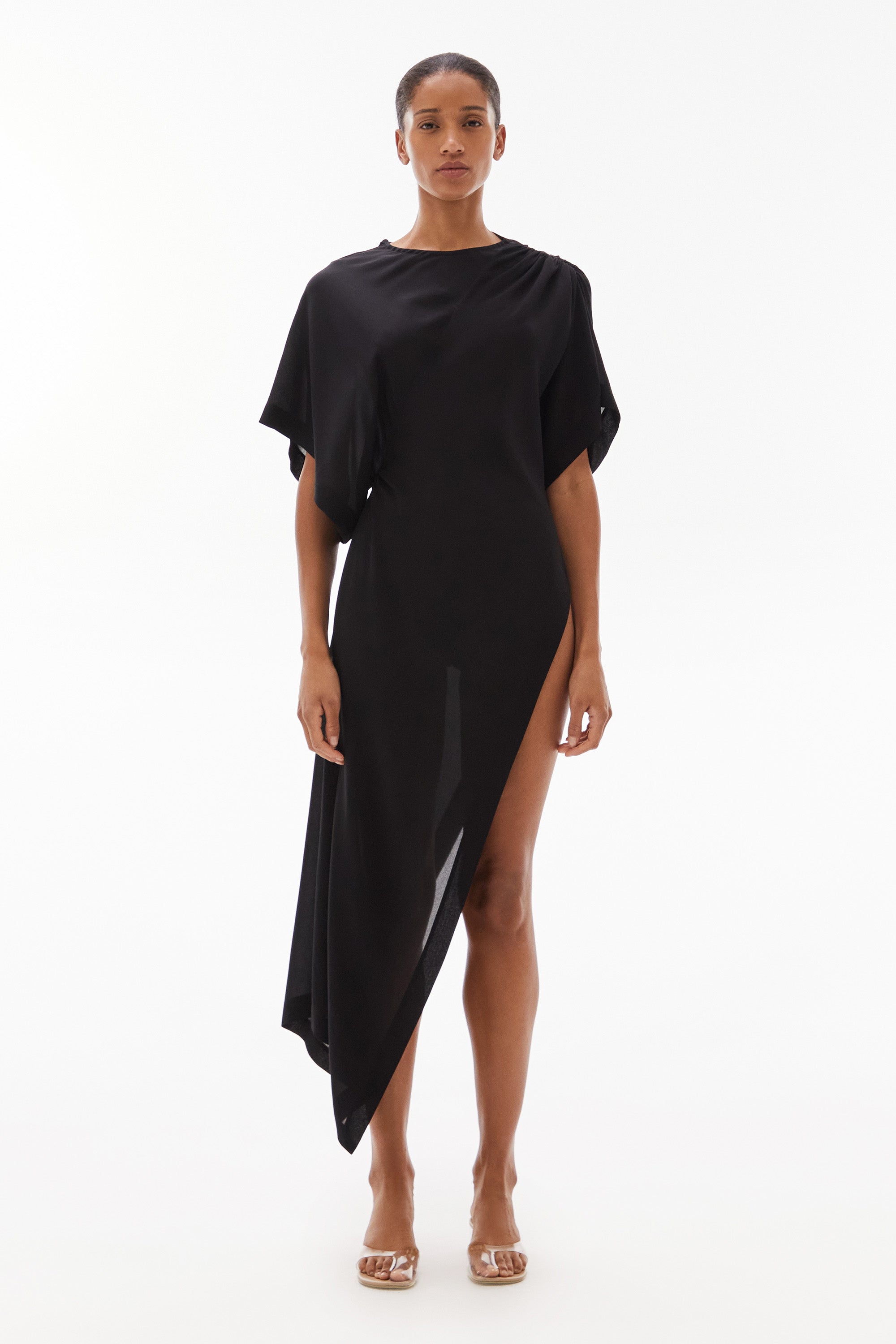Medea Silk Tunic Black