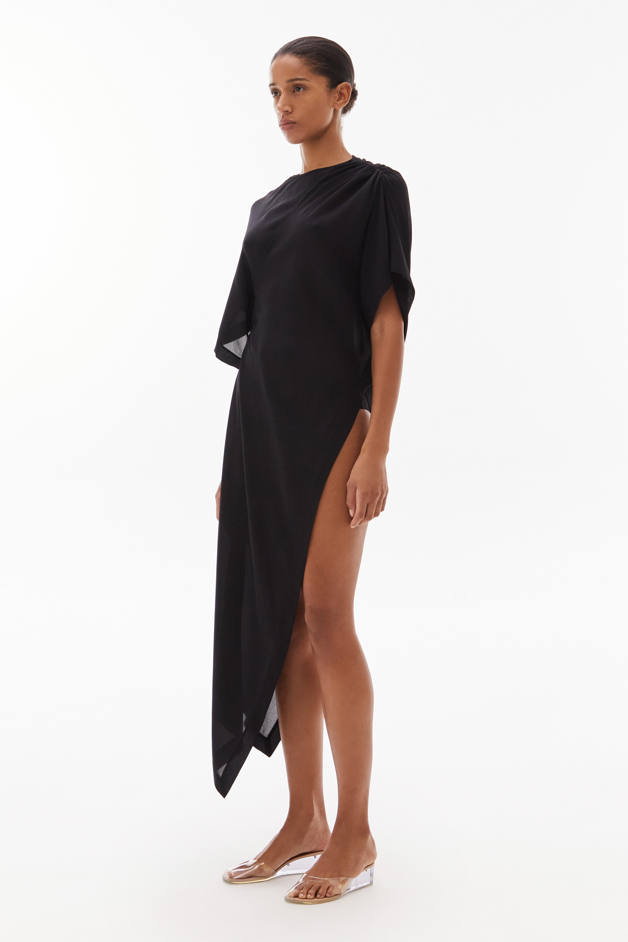 Medea Silk Tunic Black