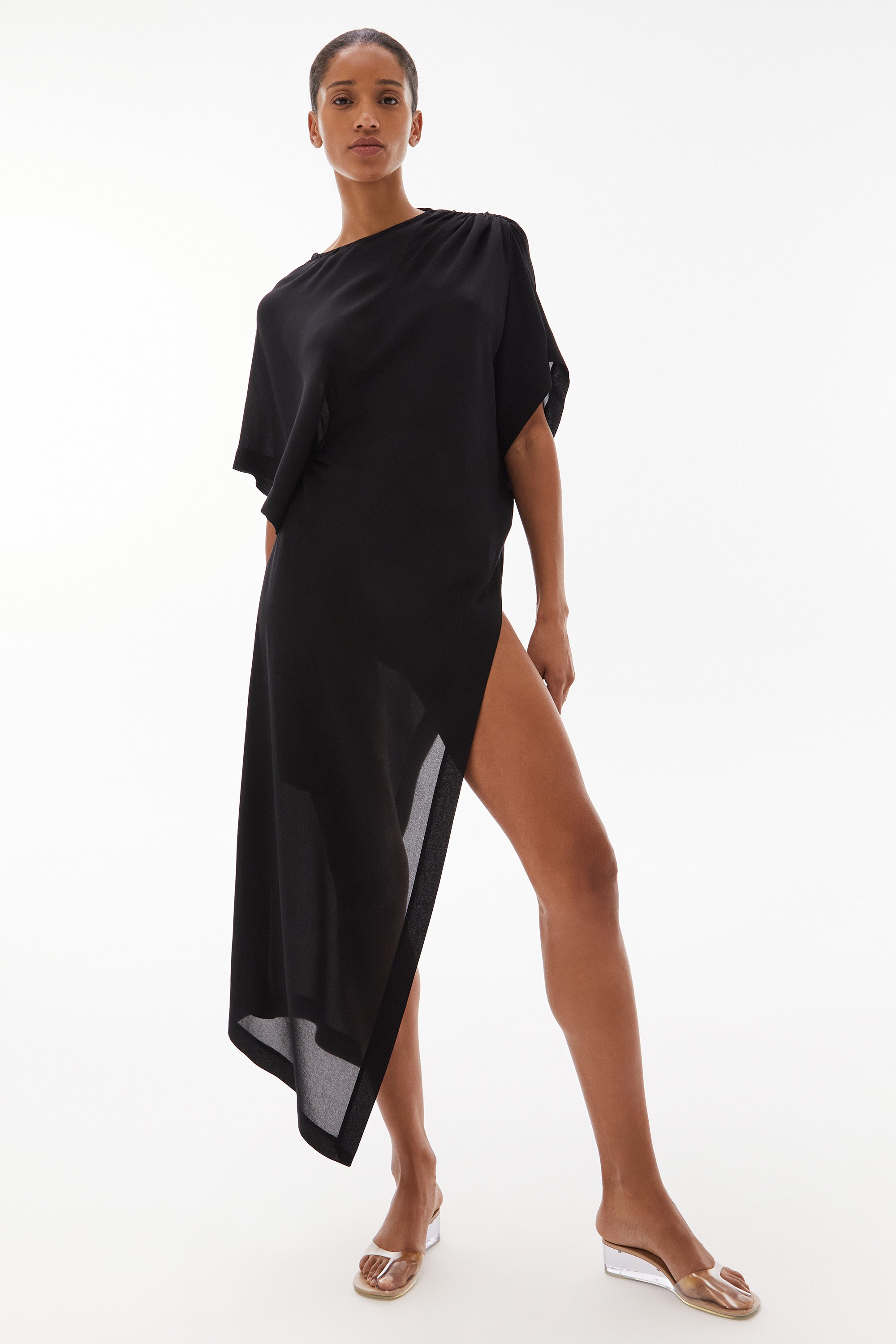 Medea Silk Tunic Black