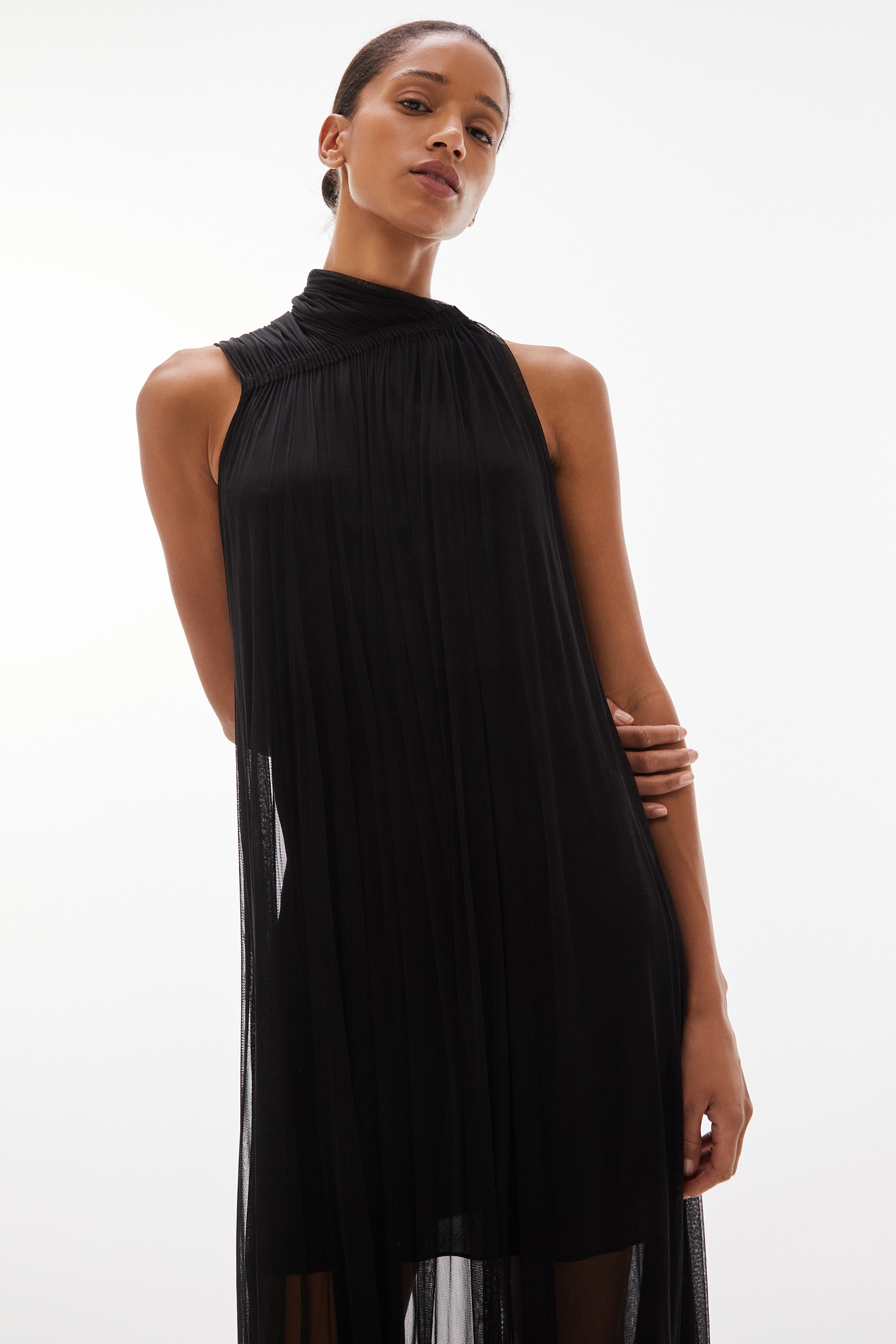 Issa Silk Dress Black