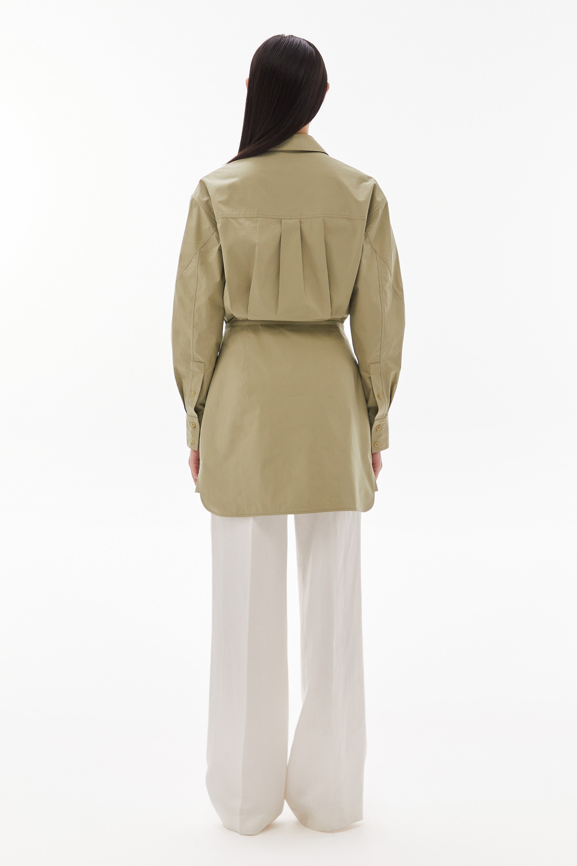 WILLOW-Cyrus Shirt Dress Sage