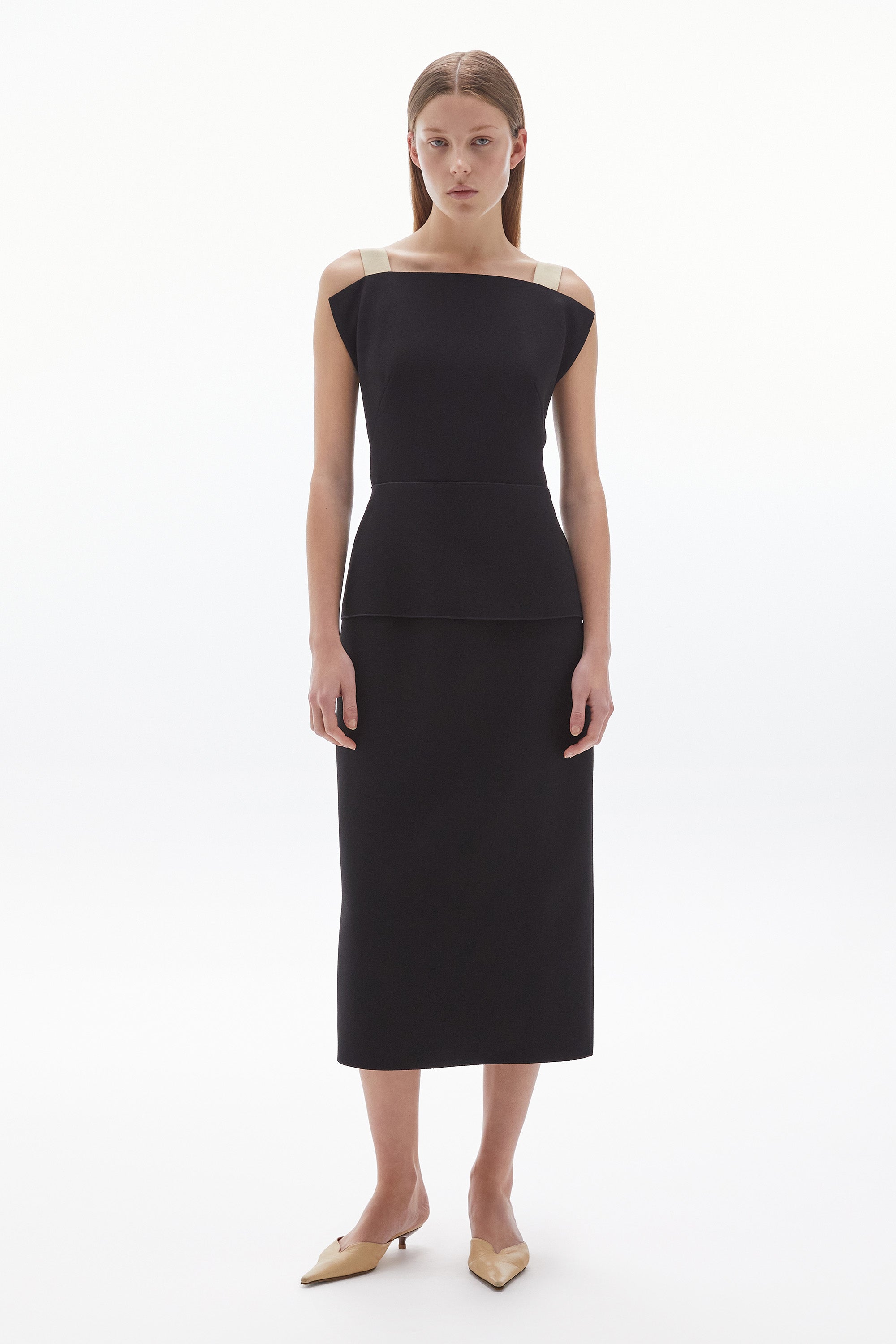Inez Crepe Dress Black