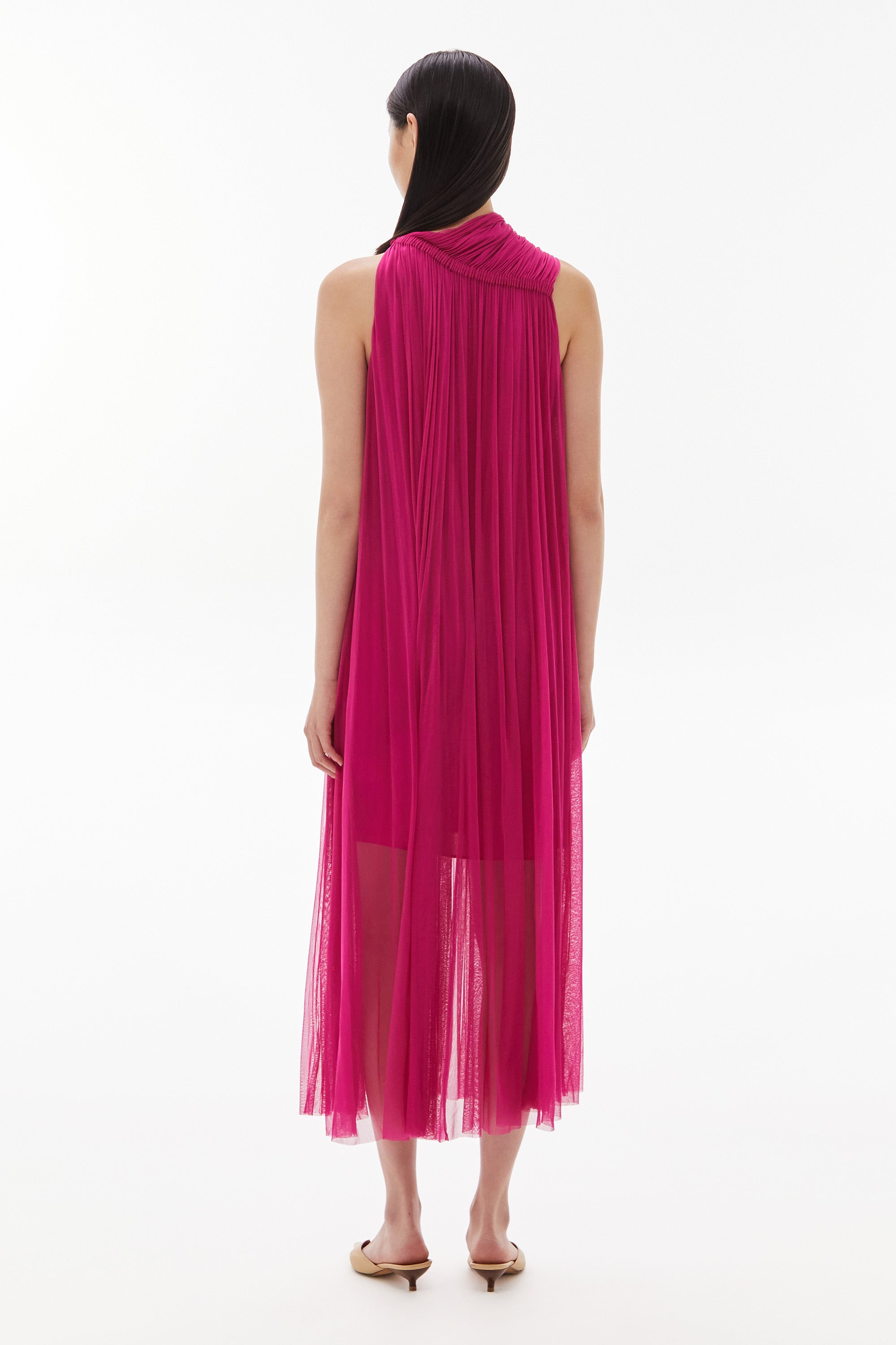 WILLOW-Issa Silk Dress Magenta