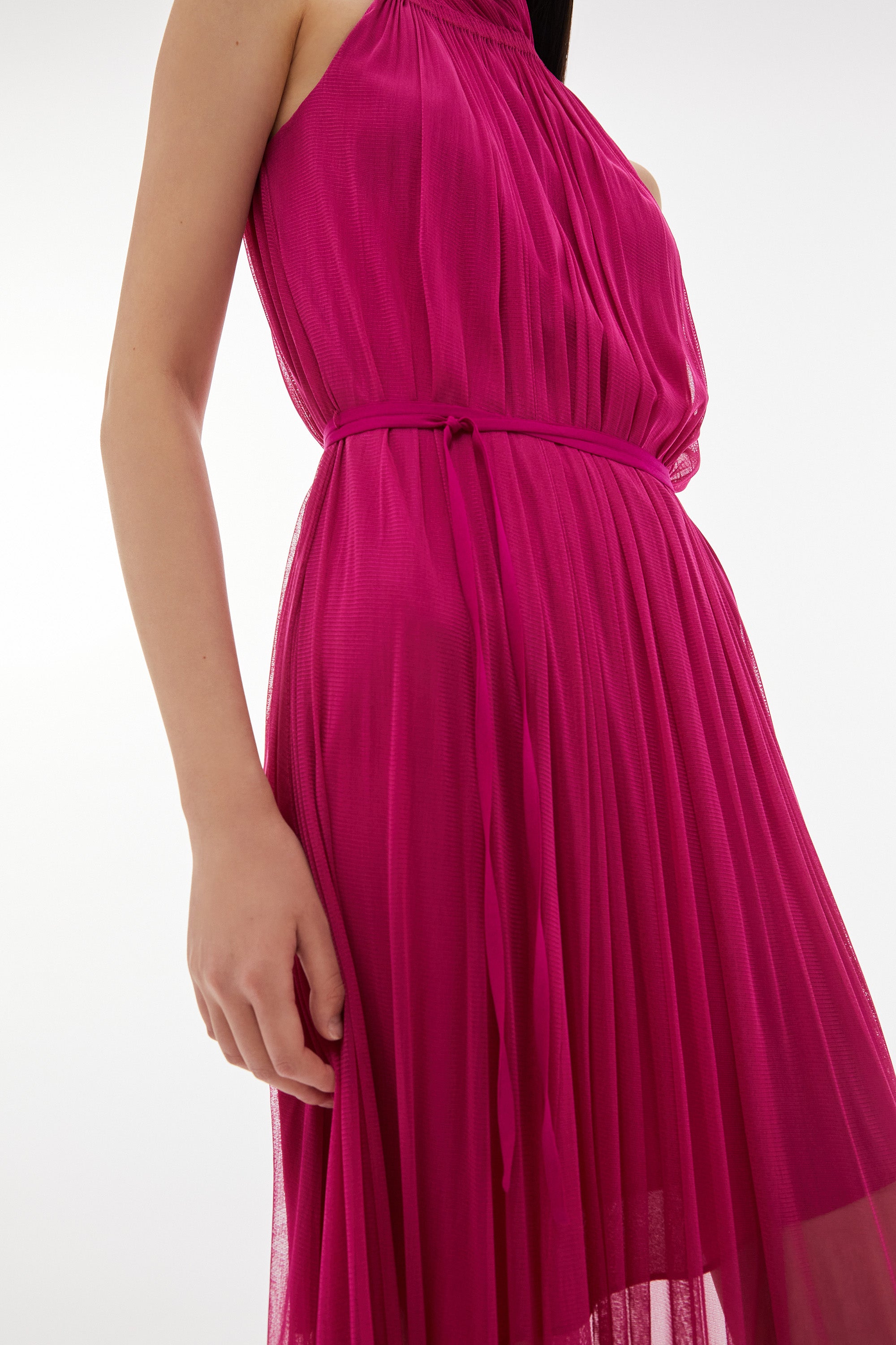 WILLOW-Issa Silk Dress Magenta