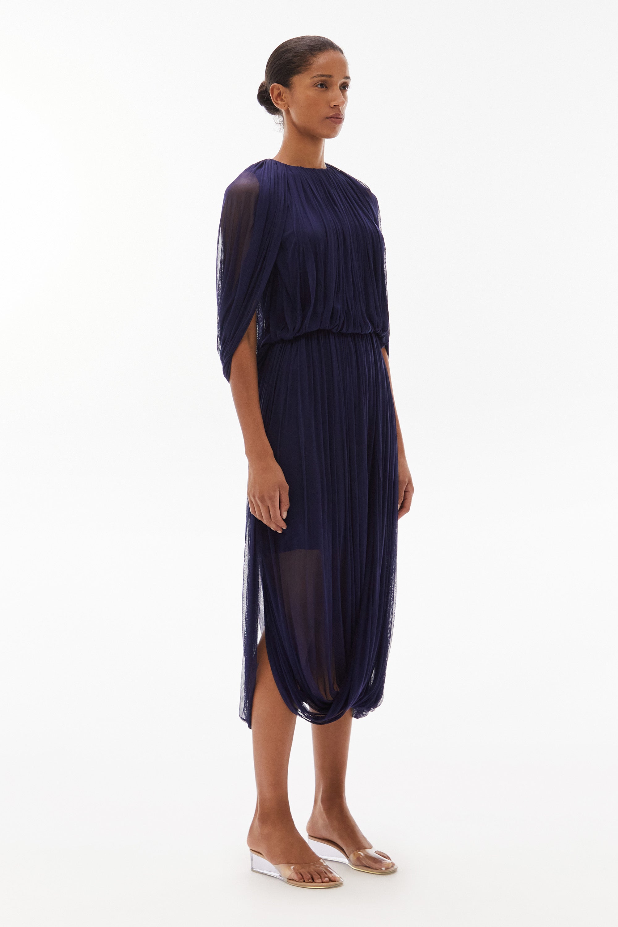 WILLOW-Issa Silk Loop Dress Midnight