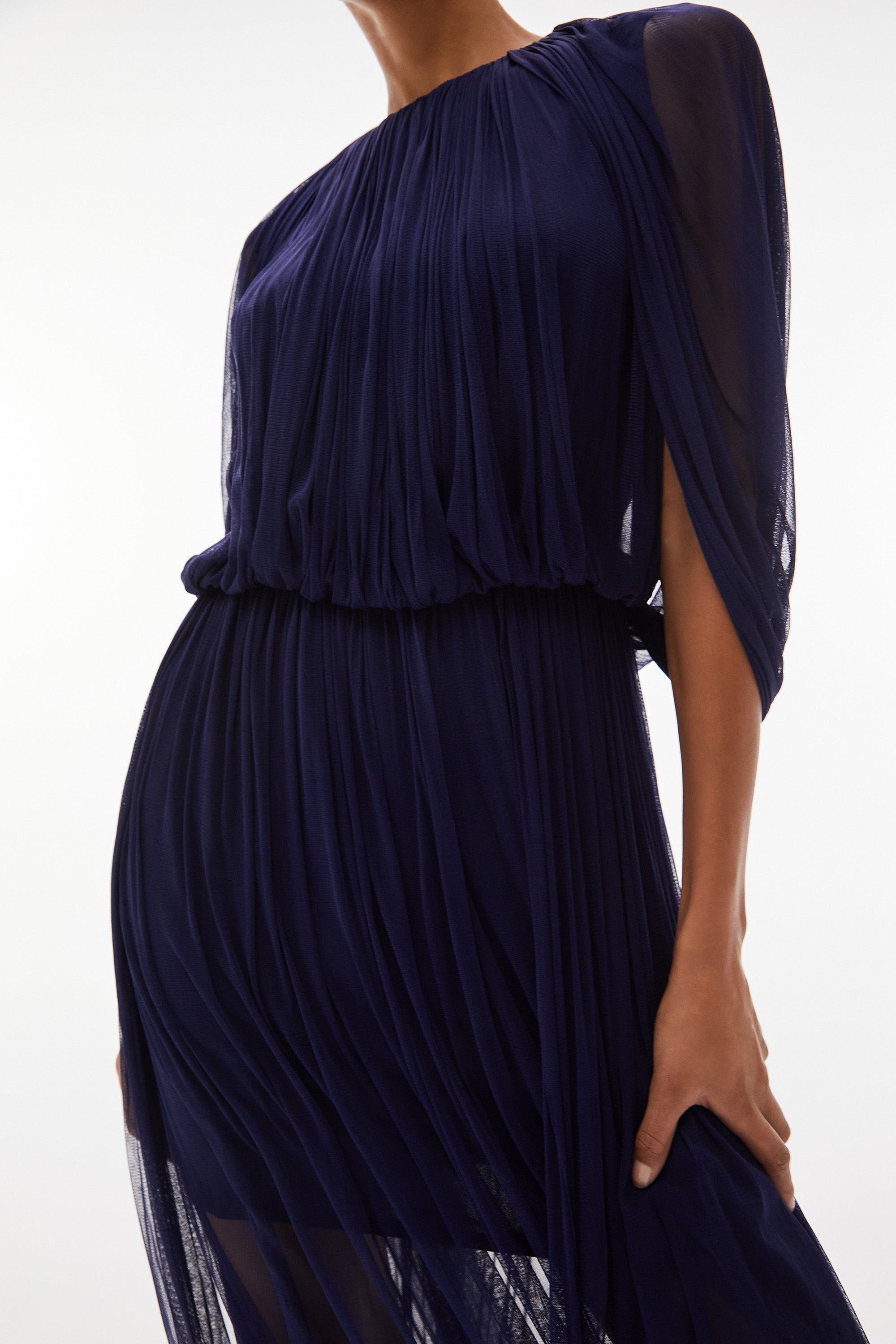 WILLOW-Issa Silk Loop Dress Midnight