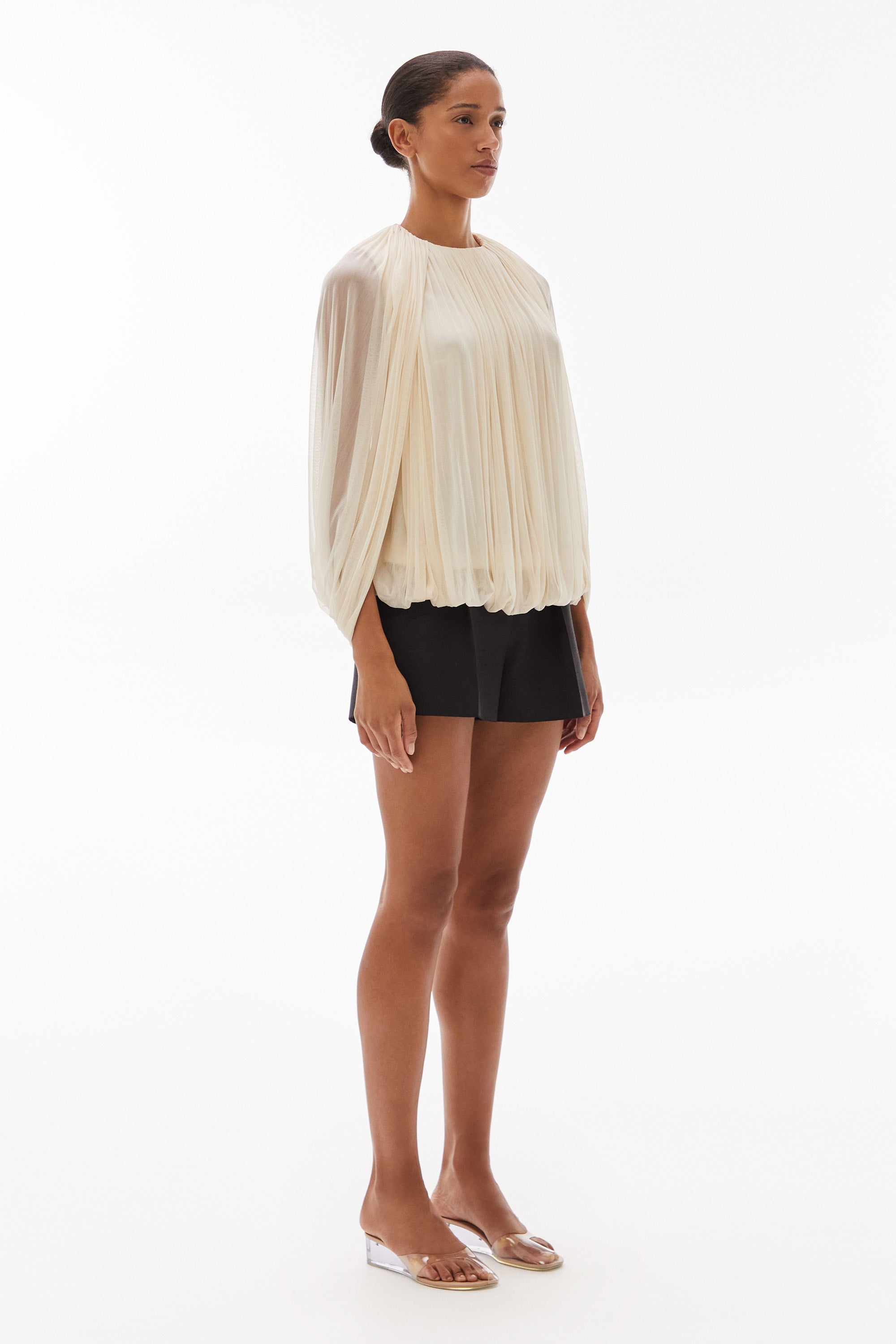 WILLOW-Issa Silk Loop Top Butter