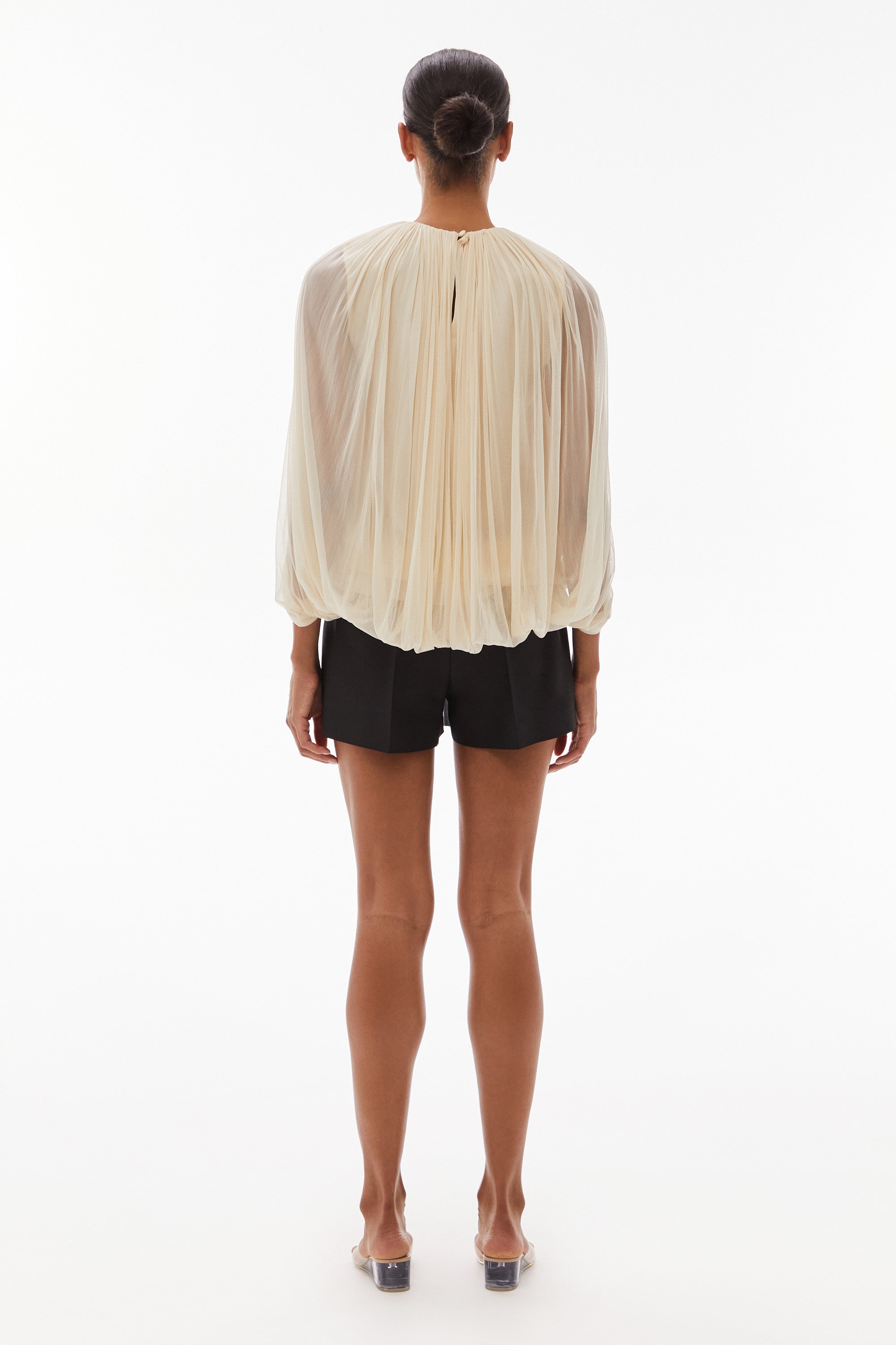 WILLOW-Issa Silk Loop Top Butter