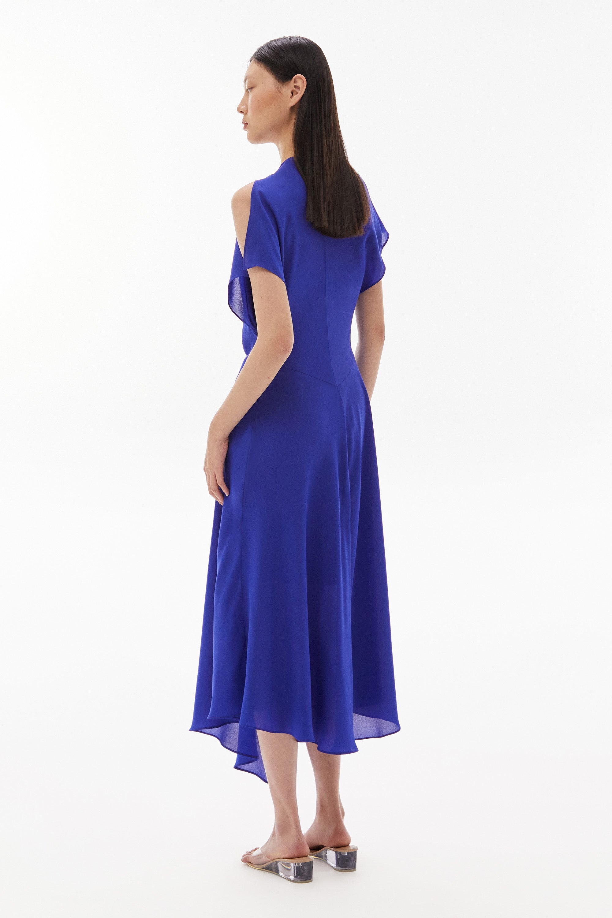 WILLOW-Medea Silk Midi Dress Electric