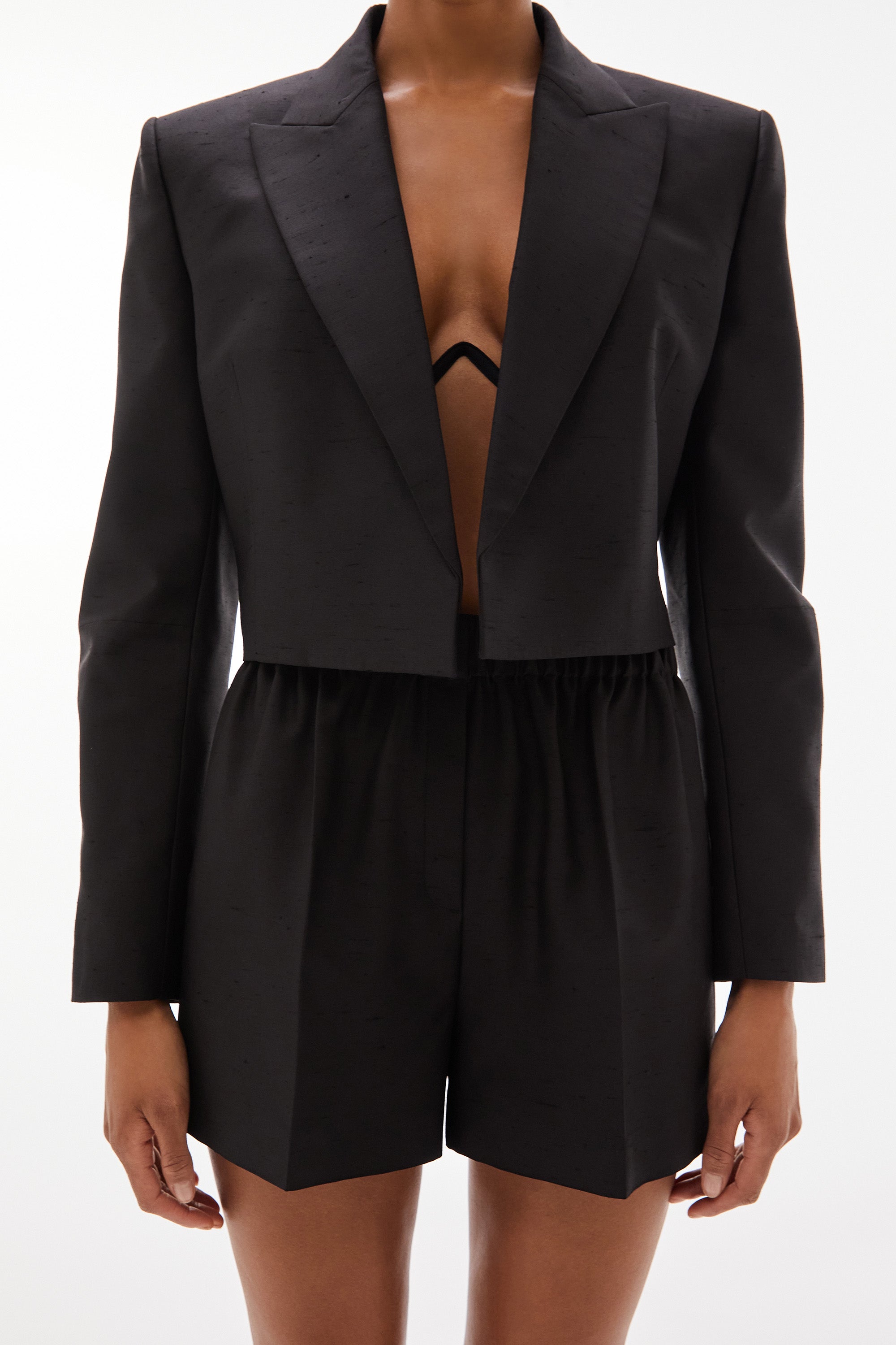 WILLOW-Silas Crop Jacket Black