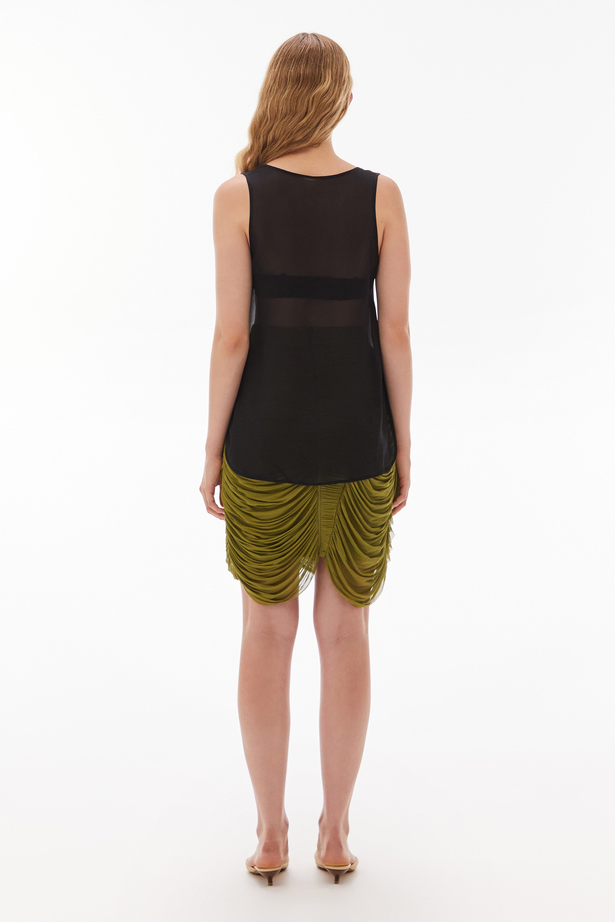 WILLOW-Sora Silk Tank Black
