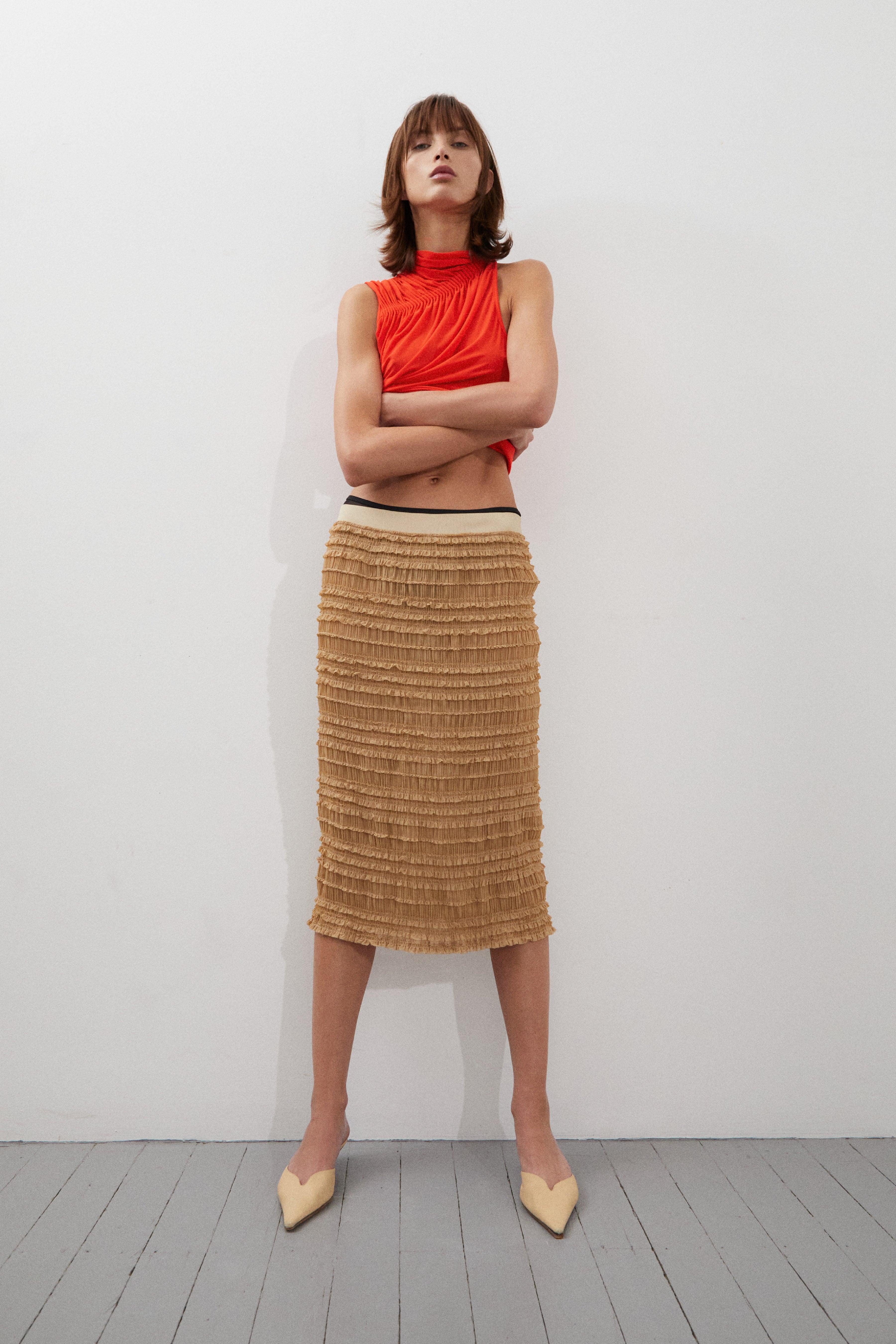 WILLOW-Ettie Skirt Ginger