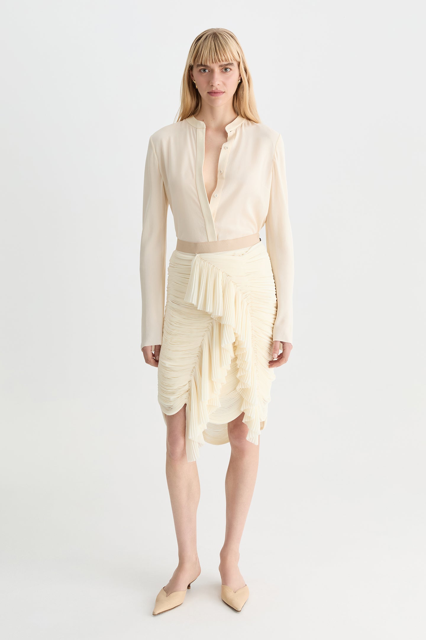Yuki Skirt Butter-Willow-Australian-designer