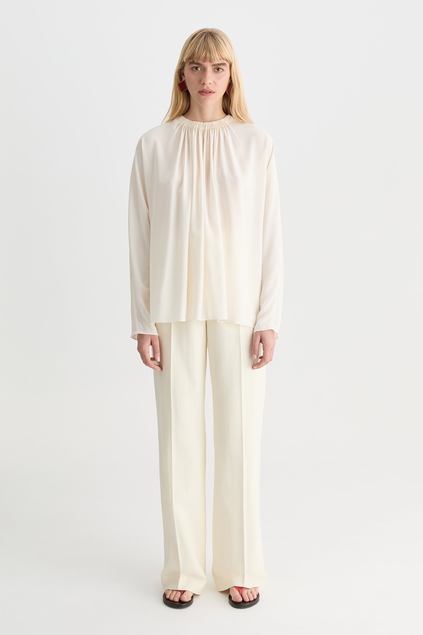 Solis Silk Blouse Ivory