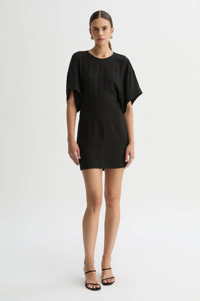 ALLEGRA MINI DRESS-Black-WILLOW-Australian-Designer