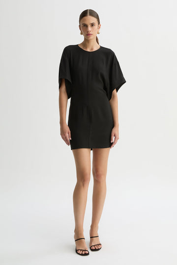 ALLEGRA MINI DRESS-Black-WILLOW-Australian-Designer