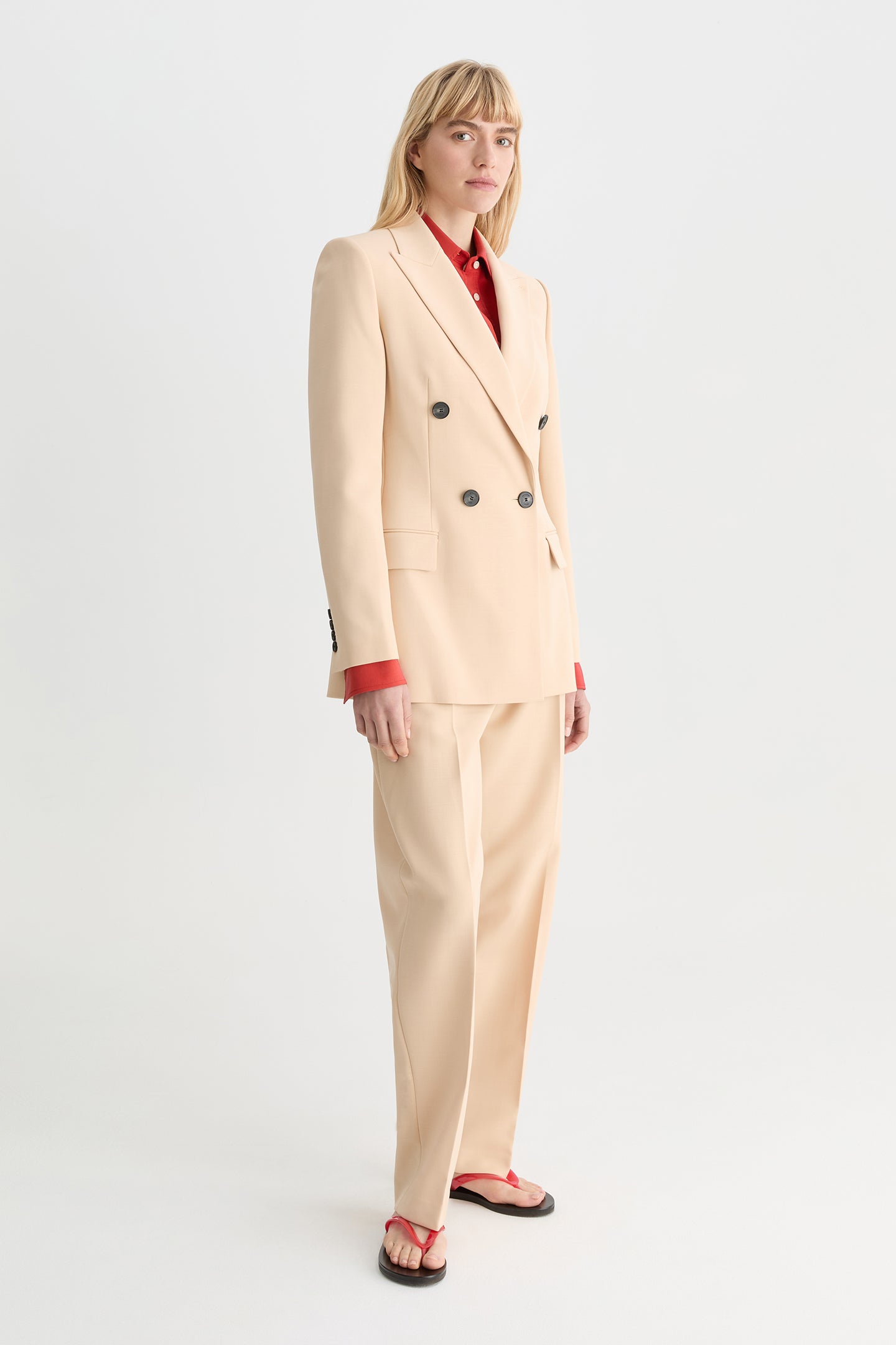 Aeris Sculpted Blazer Wheat-Willow-Australian-designer