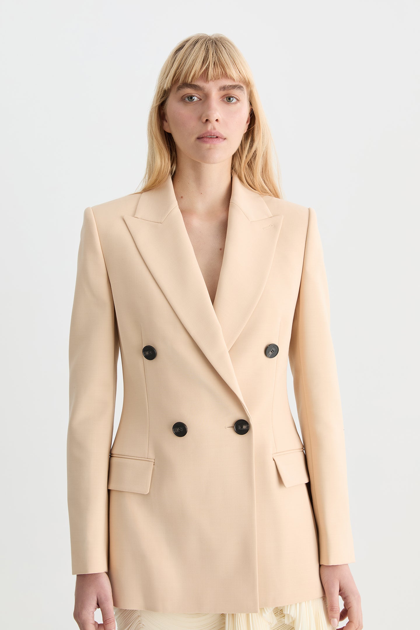 Aeris Sculpted Blazer Wheat-Willow-Australian-designer