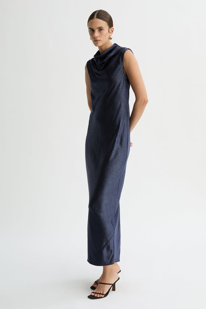 CELESTE TANK DRESS-Navy-WILLOW-Australian-Designer