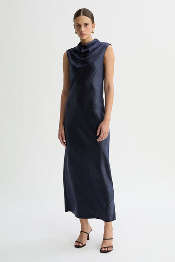 CELESTE TANK DRESS-Navy-WILLOW-Australian-Designer