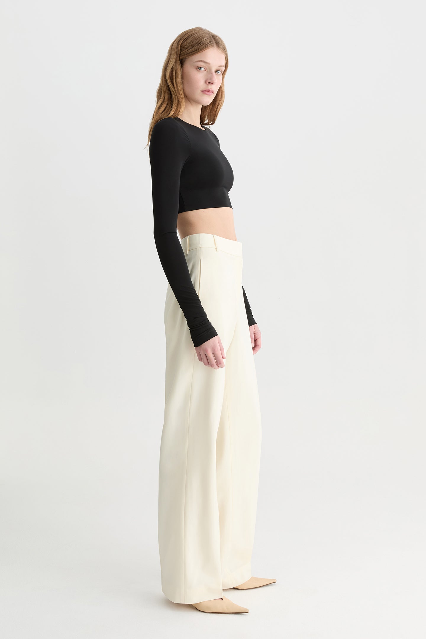 Carus Wool Pant Vanilla-Willow-Australian-designer