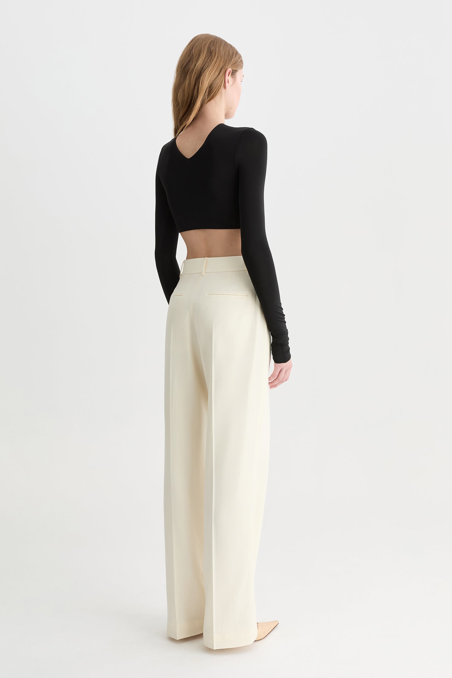 Carus Wool Pant Vanilla-Willow-Australian-designer
