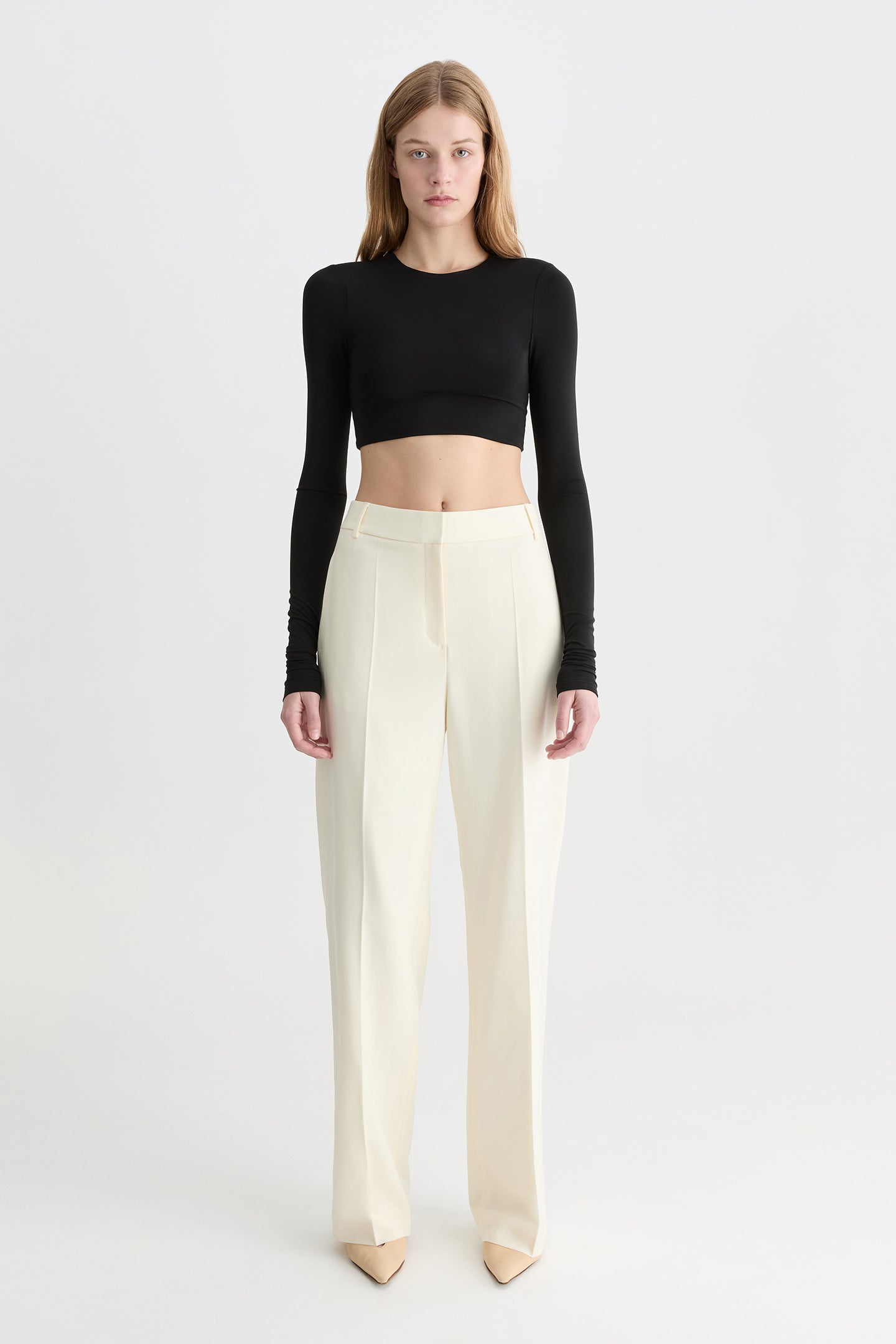 Carus Wool Pant Vanilla-Willow-Australian-designer