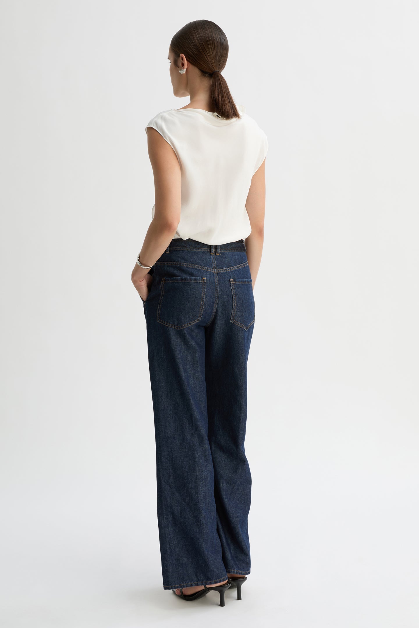 ELLORA HIGH RISE JEAN-Indigo-WILLOW-Australian-Designer