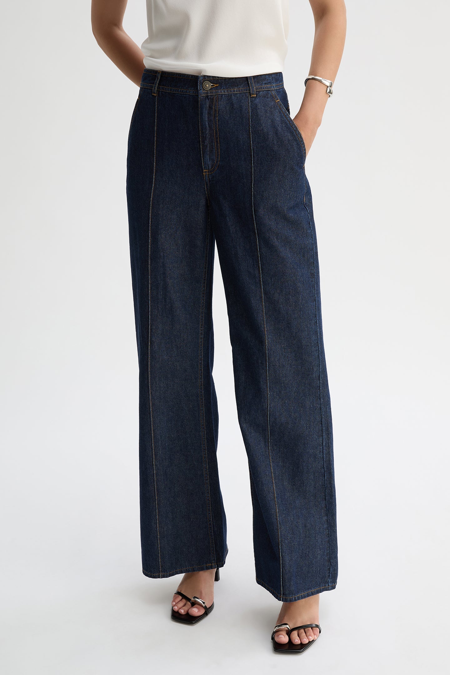 ELLORA HIGH RISE JEAN-Indigo-WILLOW-Australian-Designer