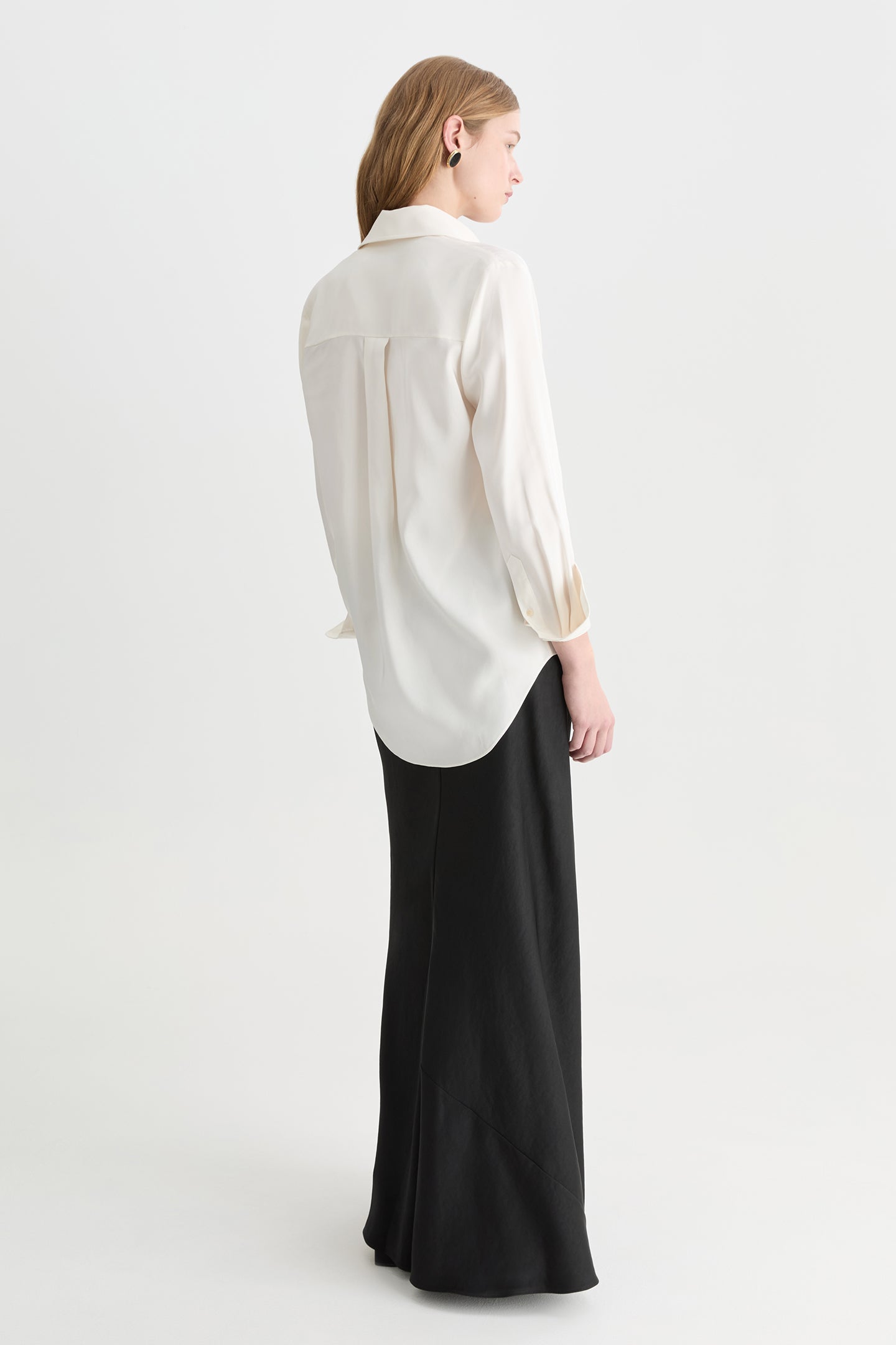 Emi Silk Shirt Ivory-Willow-Australian-designer