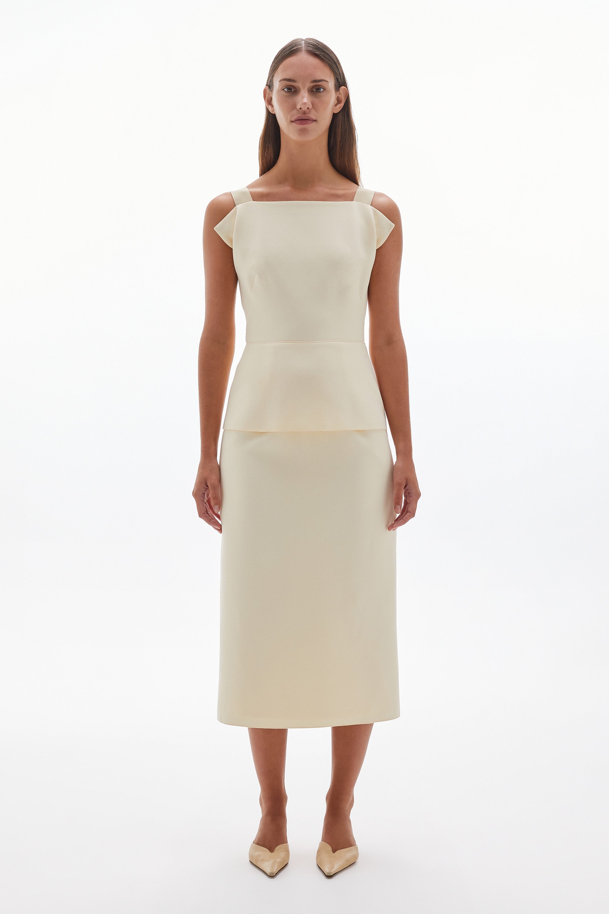 Inez Crepe Dress Butter