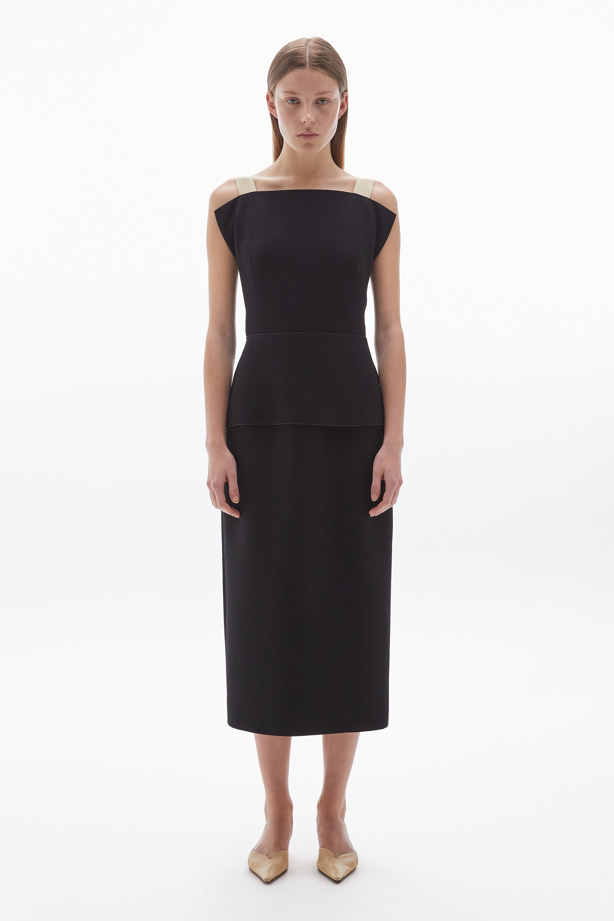 Inez Crepe Dress Black