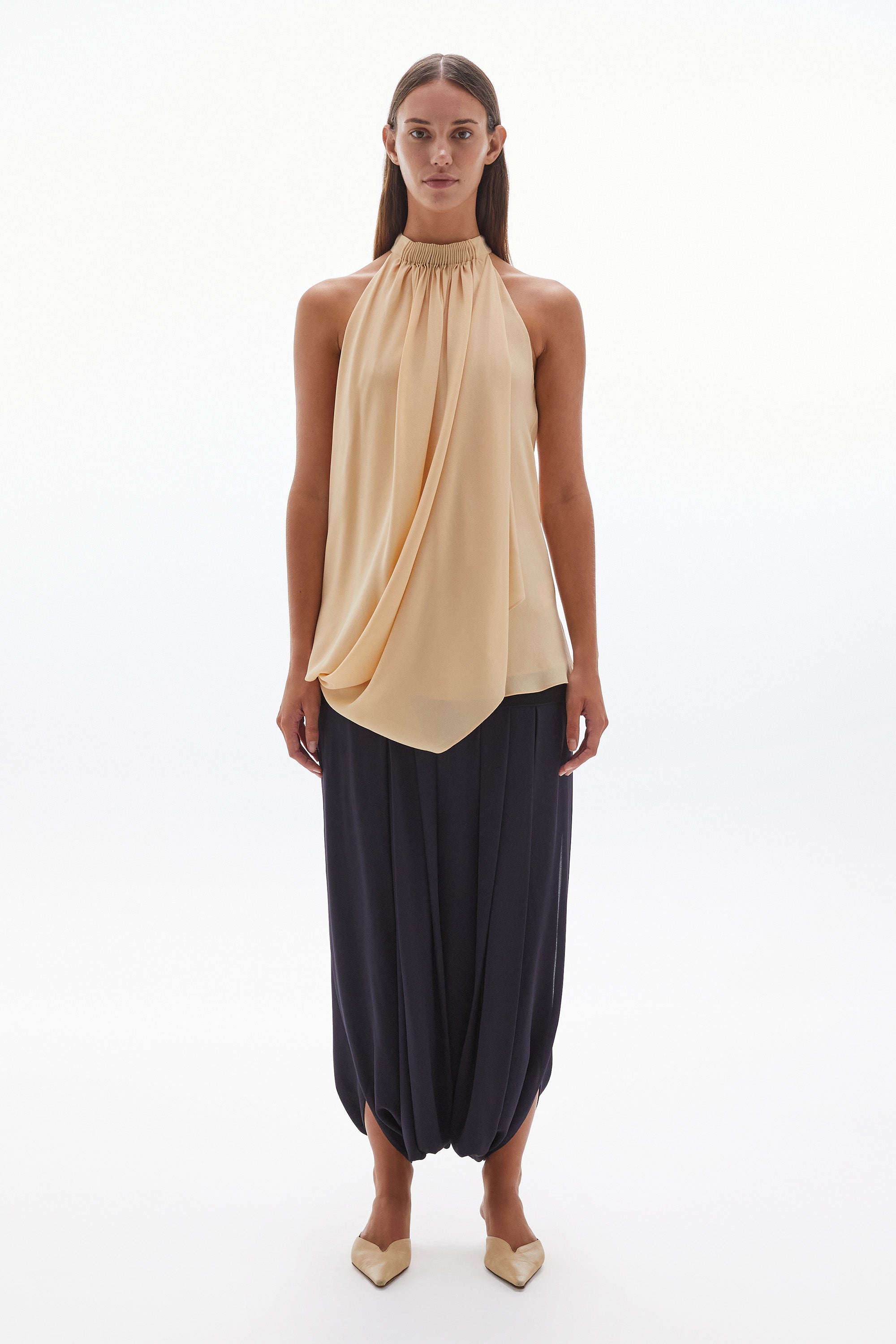 Solis Silk Twist Top Wheat