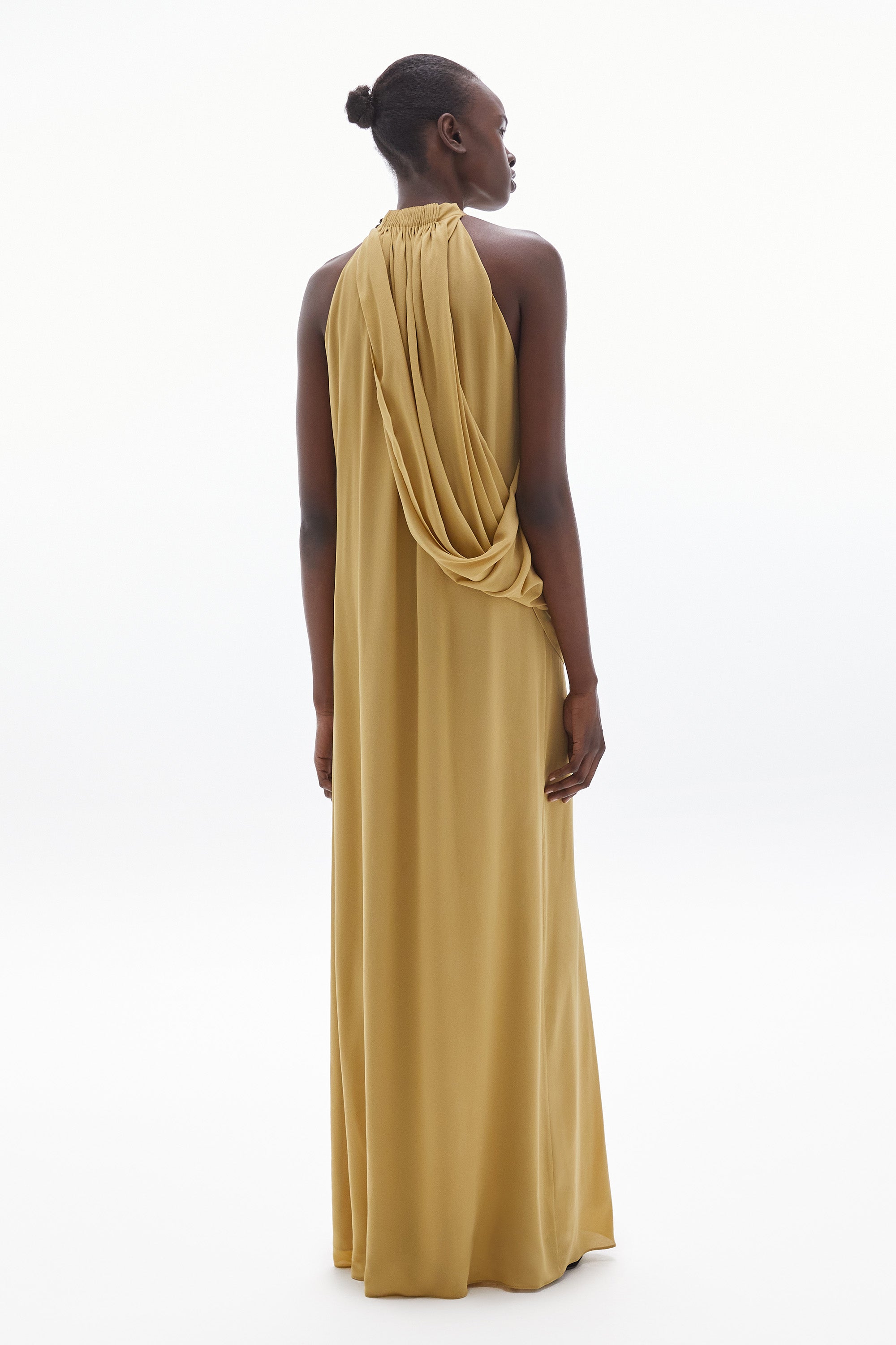 Solis Silk Twist Gown Sand