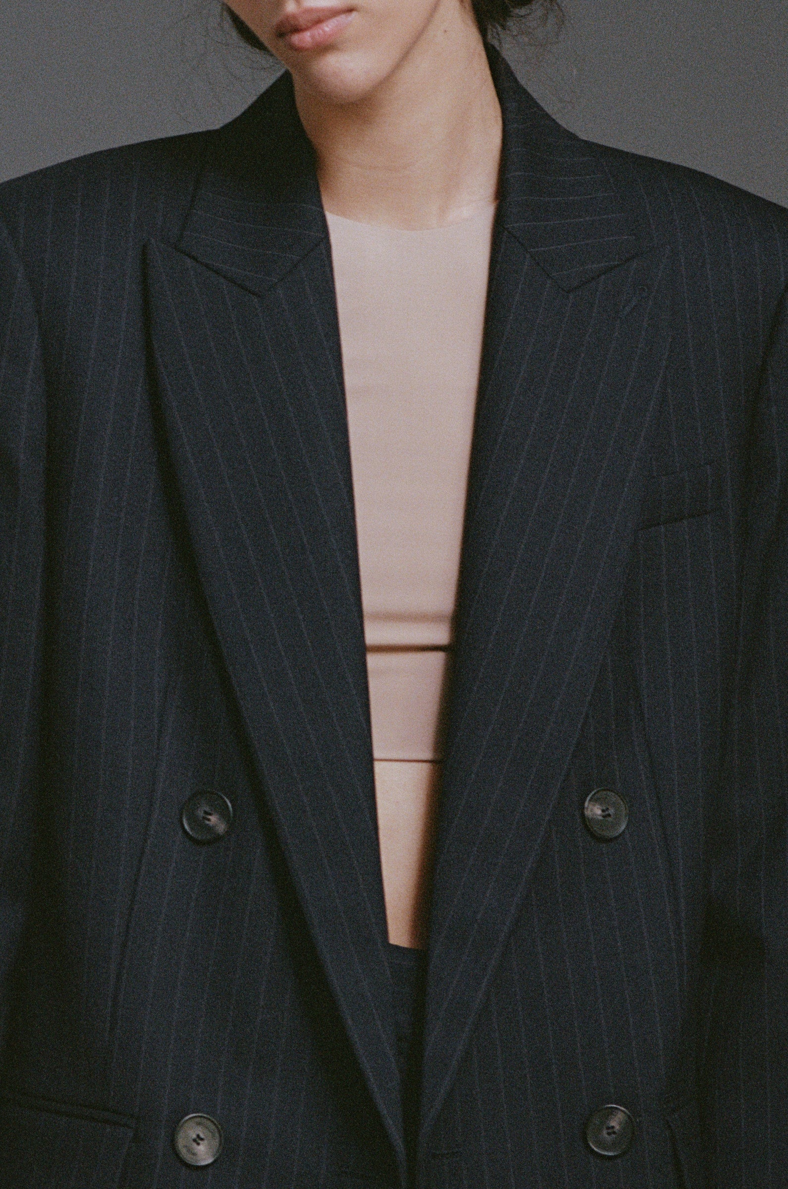 Nox Blazer Ink Pinstripe