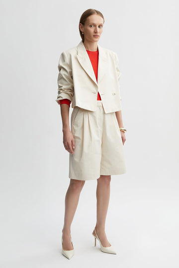 Gabriel Short Blazer-Cream-WILLOW-Australian-Luxury-Designer