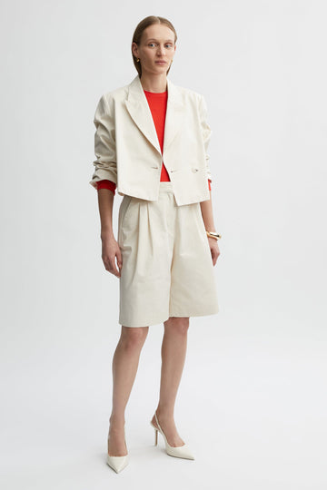 Gabriel Tailored Short-Cream-WILLOW-Australian-Luxury-Designer