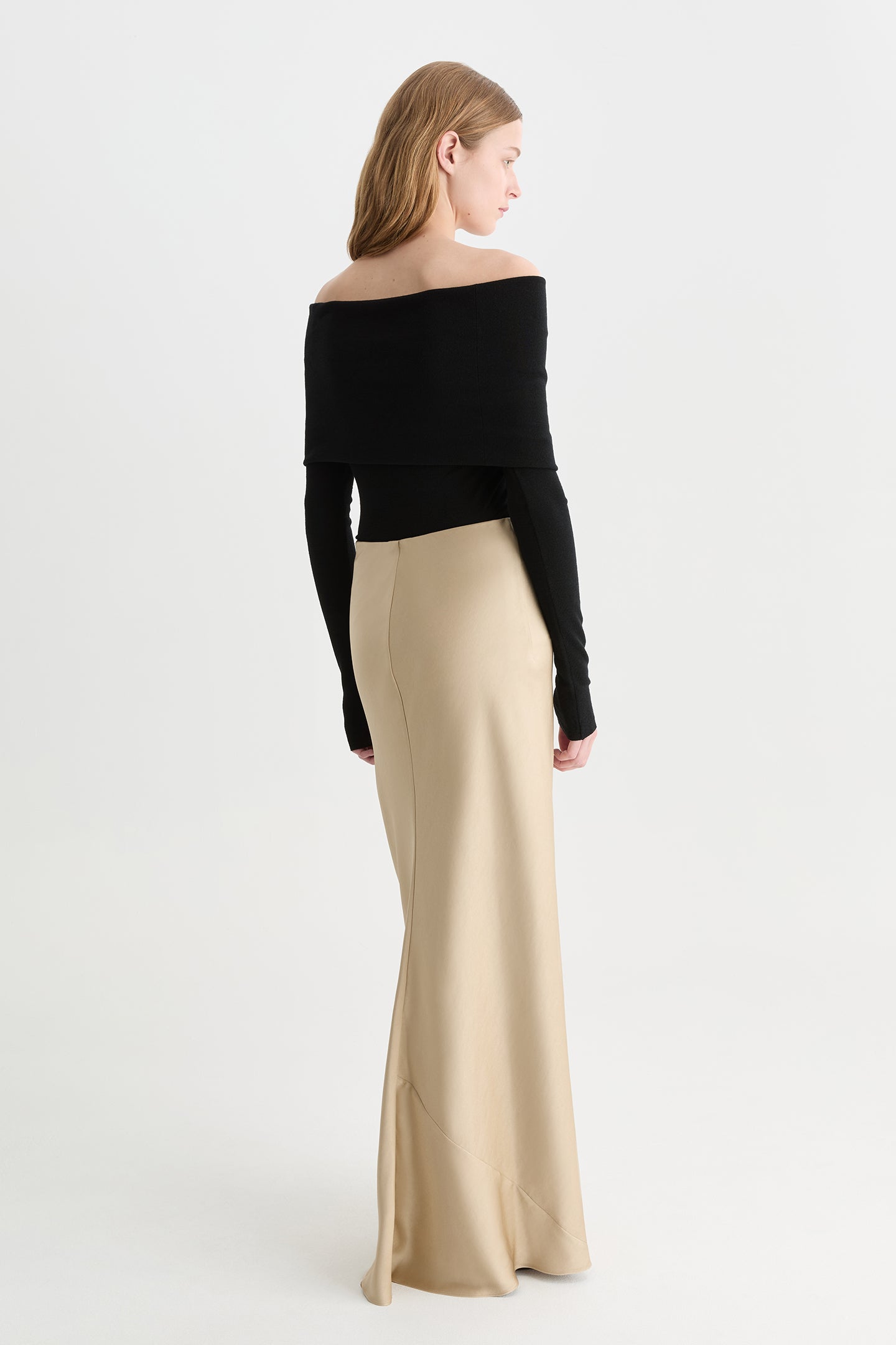 Gaia Skirt Champagne-Willow-Australian-designer