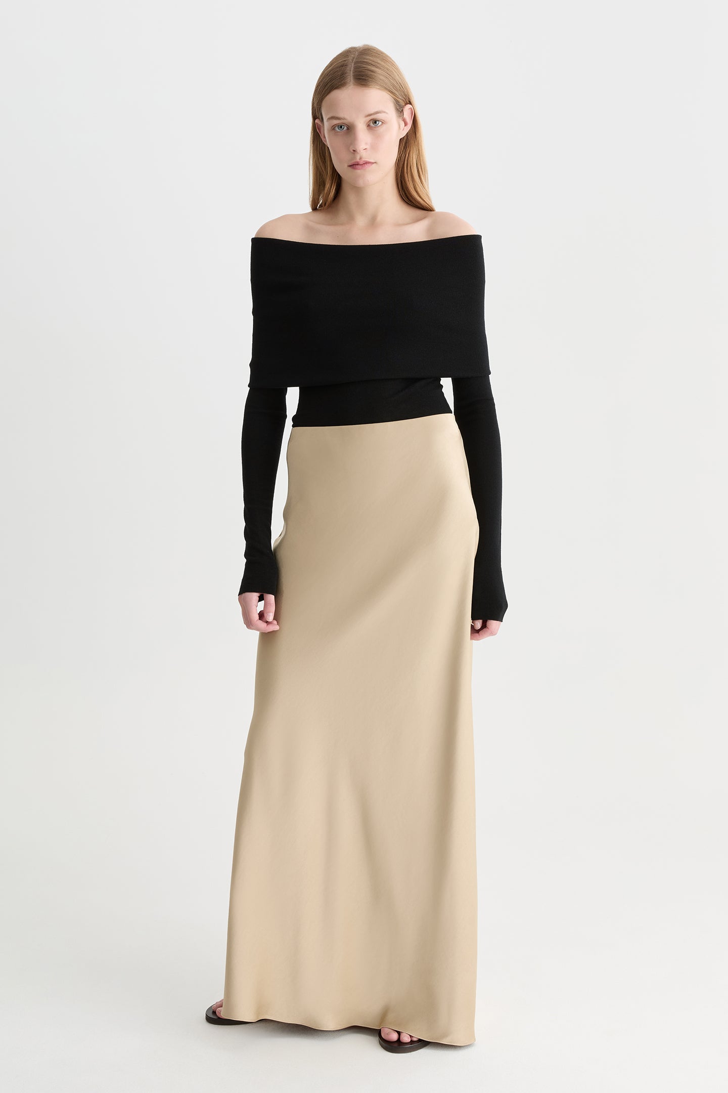 Gaia Skirt Champagne-Willow-Australian-designer