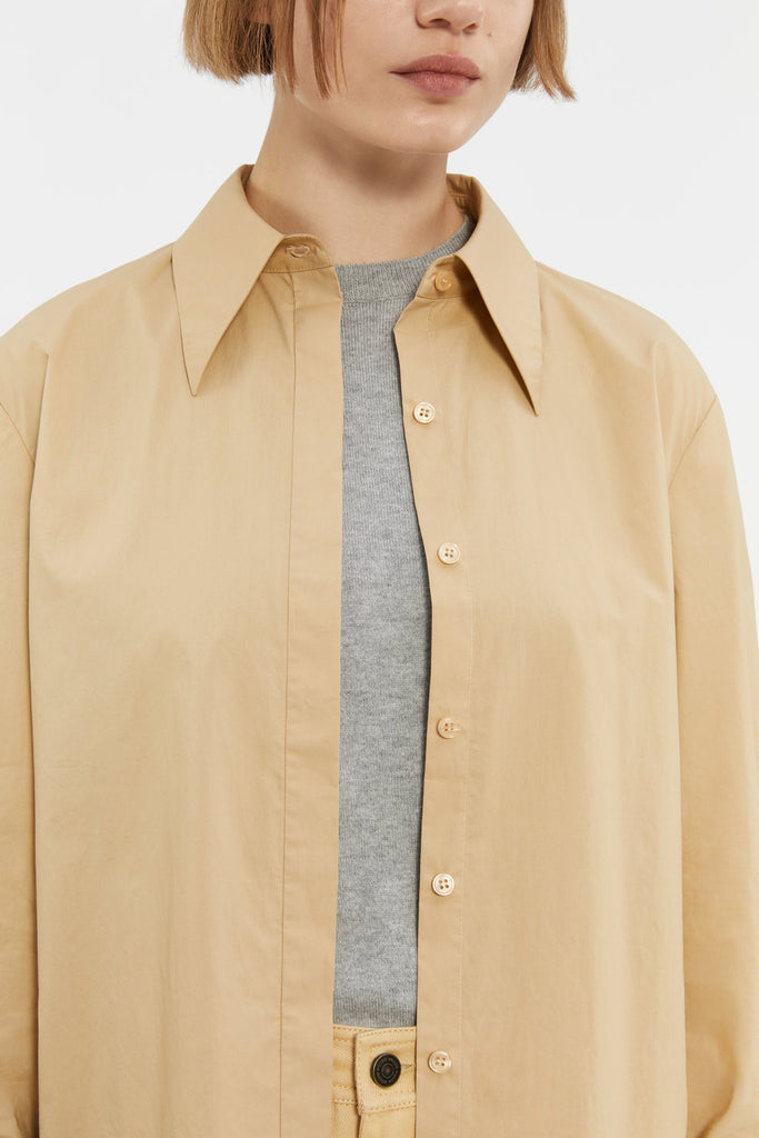 Georgia Classic Shirt-Sand-WILLOW-Australian-Designer