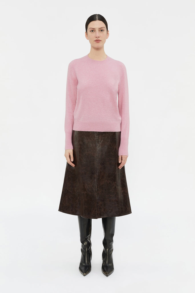 Karina Wool Crew Knit-Candy Pink-WILLOW-Australian-Designer
